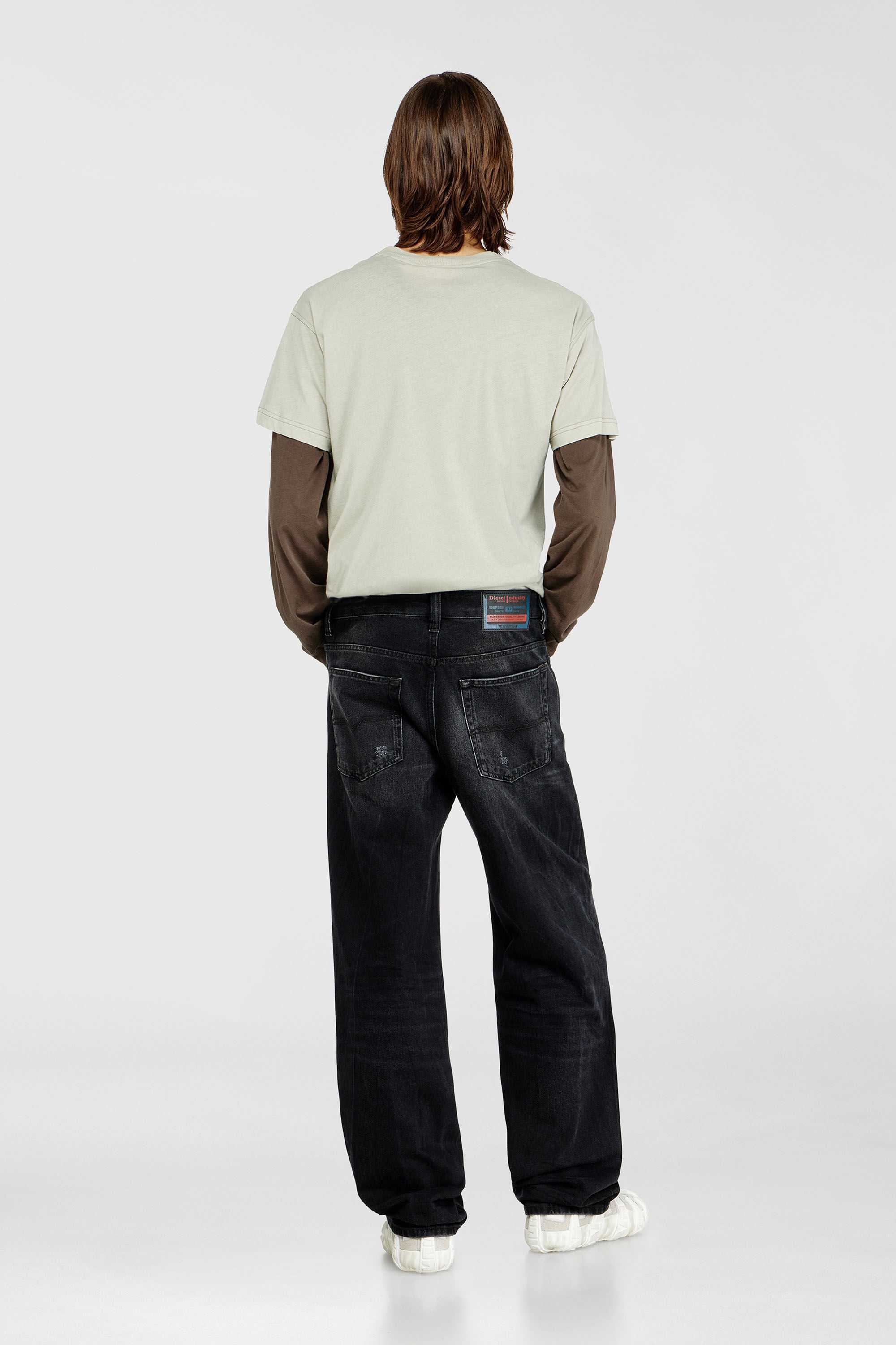 Diesel - Relaxed Jeans 2001 D-Macro 0BEBB Homme, Noir - Image 3