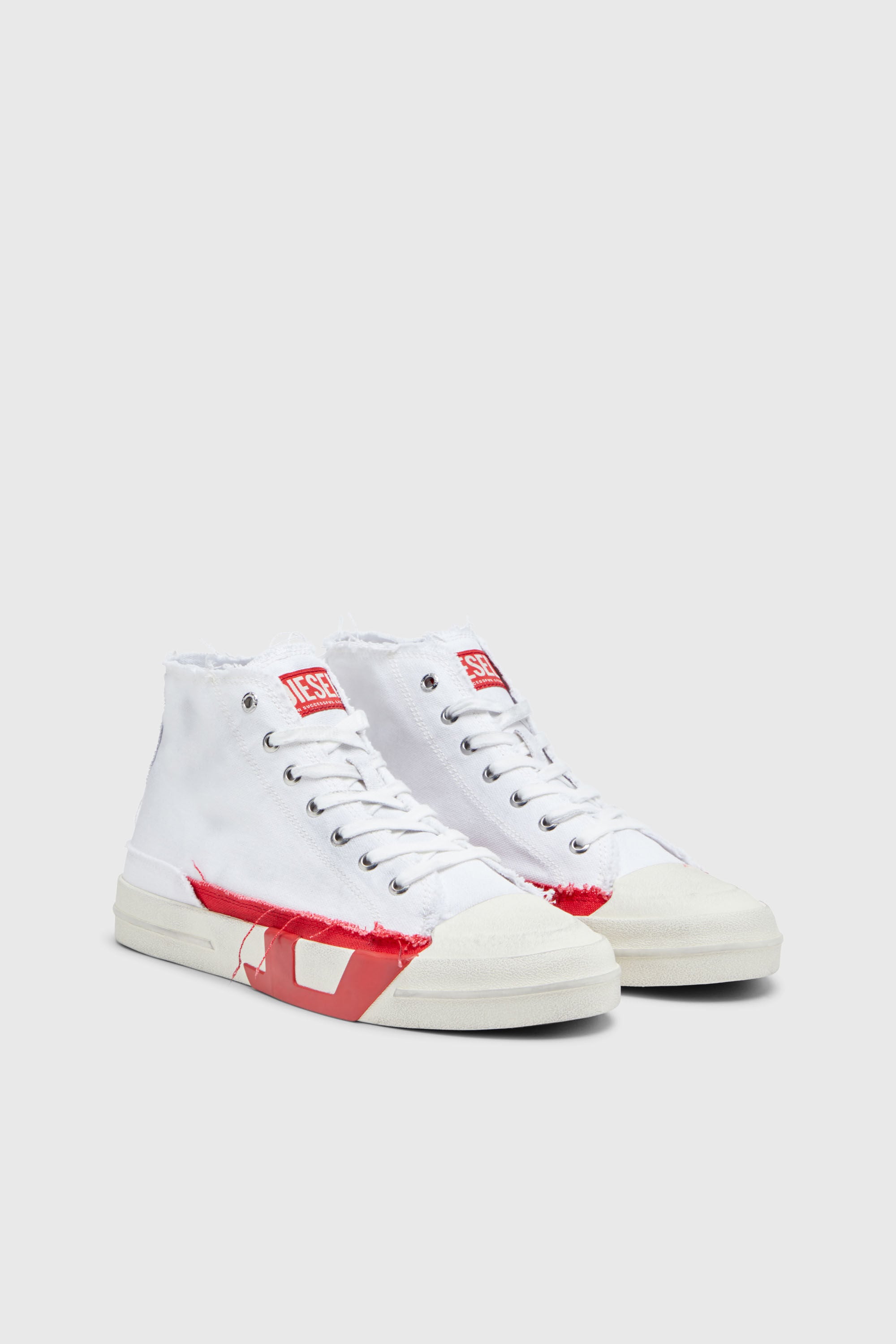 Diesel - S-D-VERSE MID, S-D-Verse-Zapatillas altas de lona con efecto desgastado Hombre in Multicolor - 2