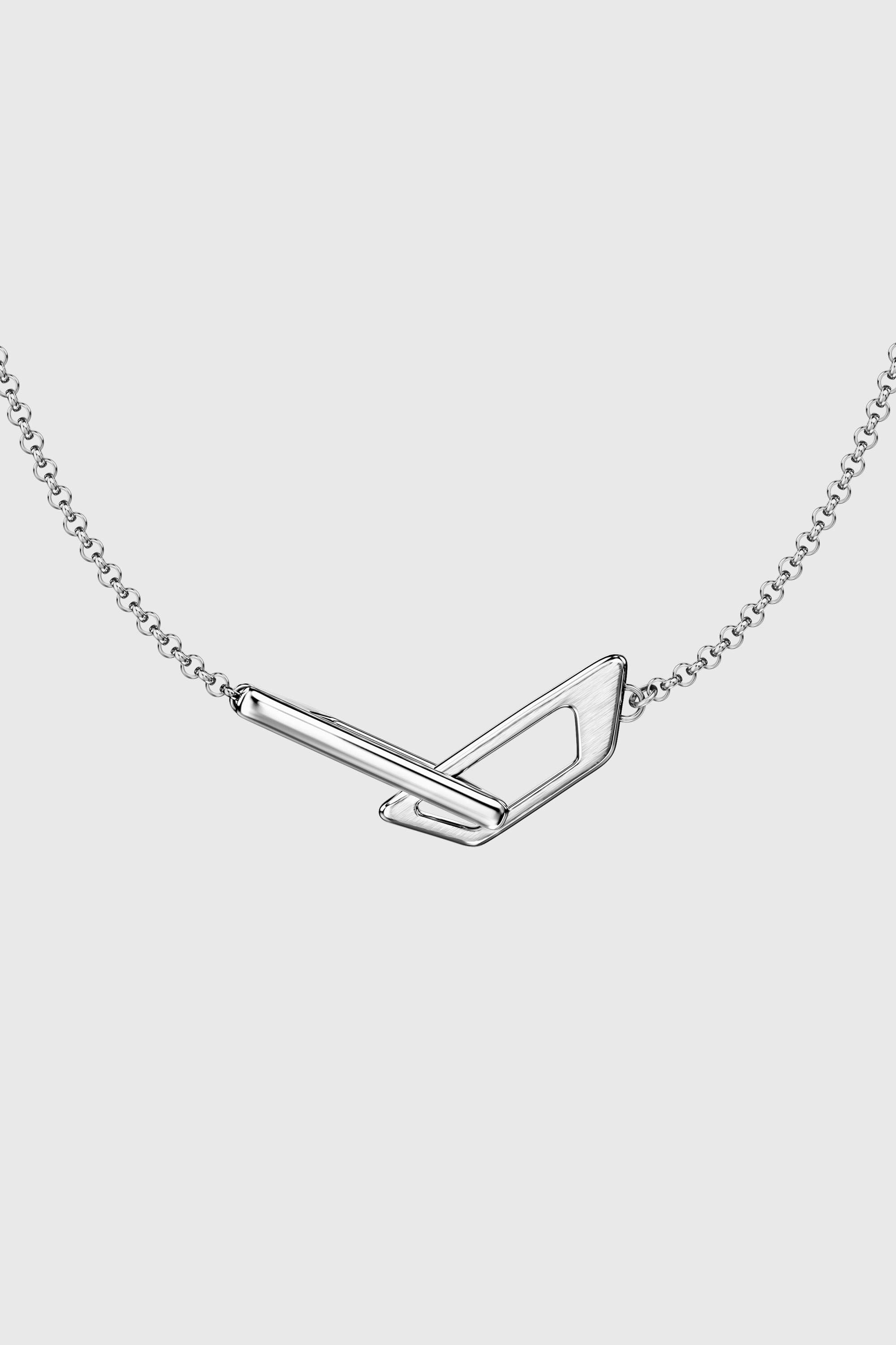 Diesel - DX1727040, Collar tipo banda de acero inoxidable Unisex in Plateado - 2