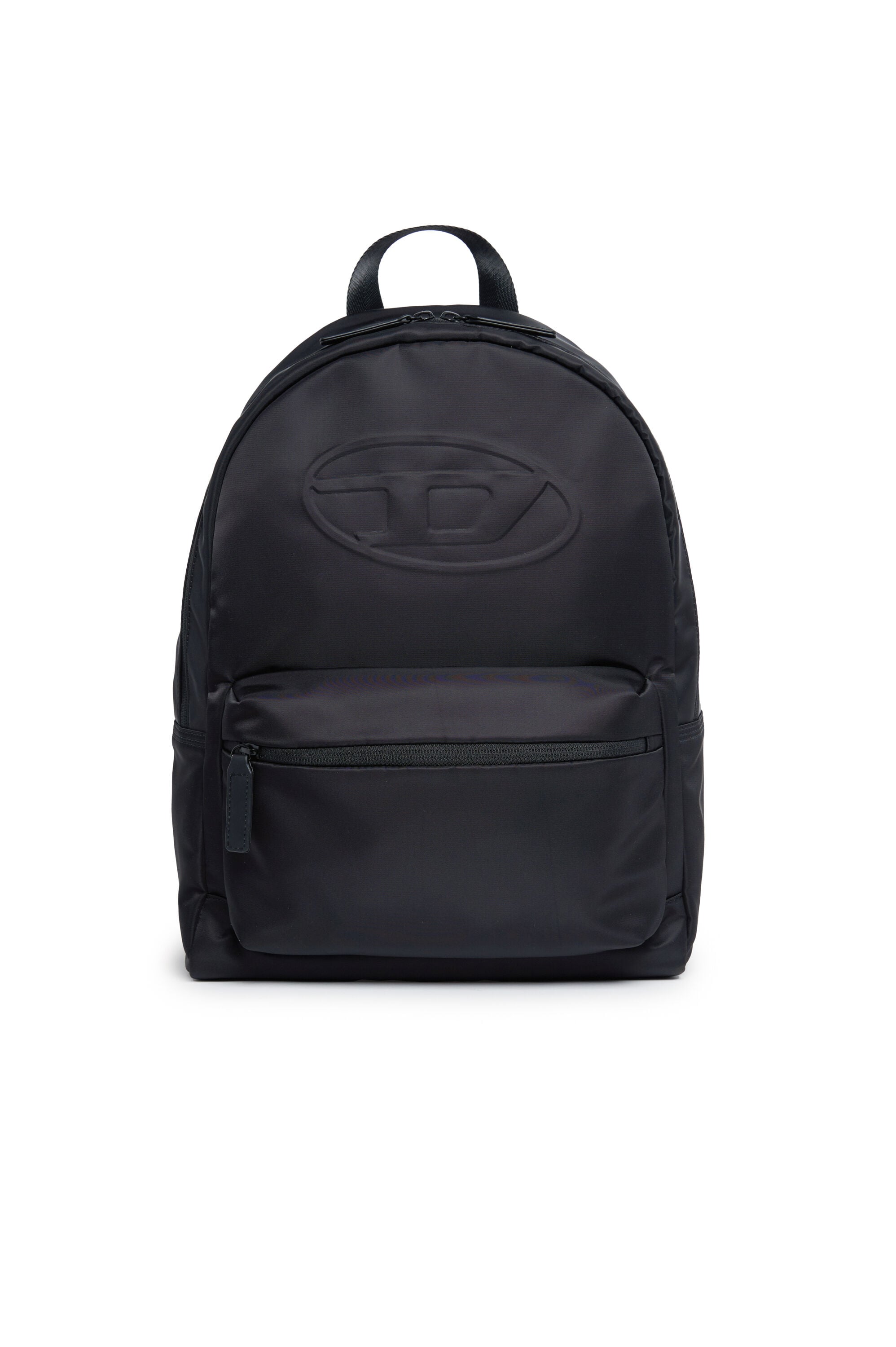 Girl's Nylon backpack with embossed Oval D | Black | Diesel US