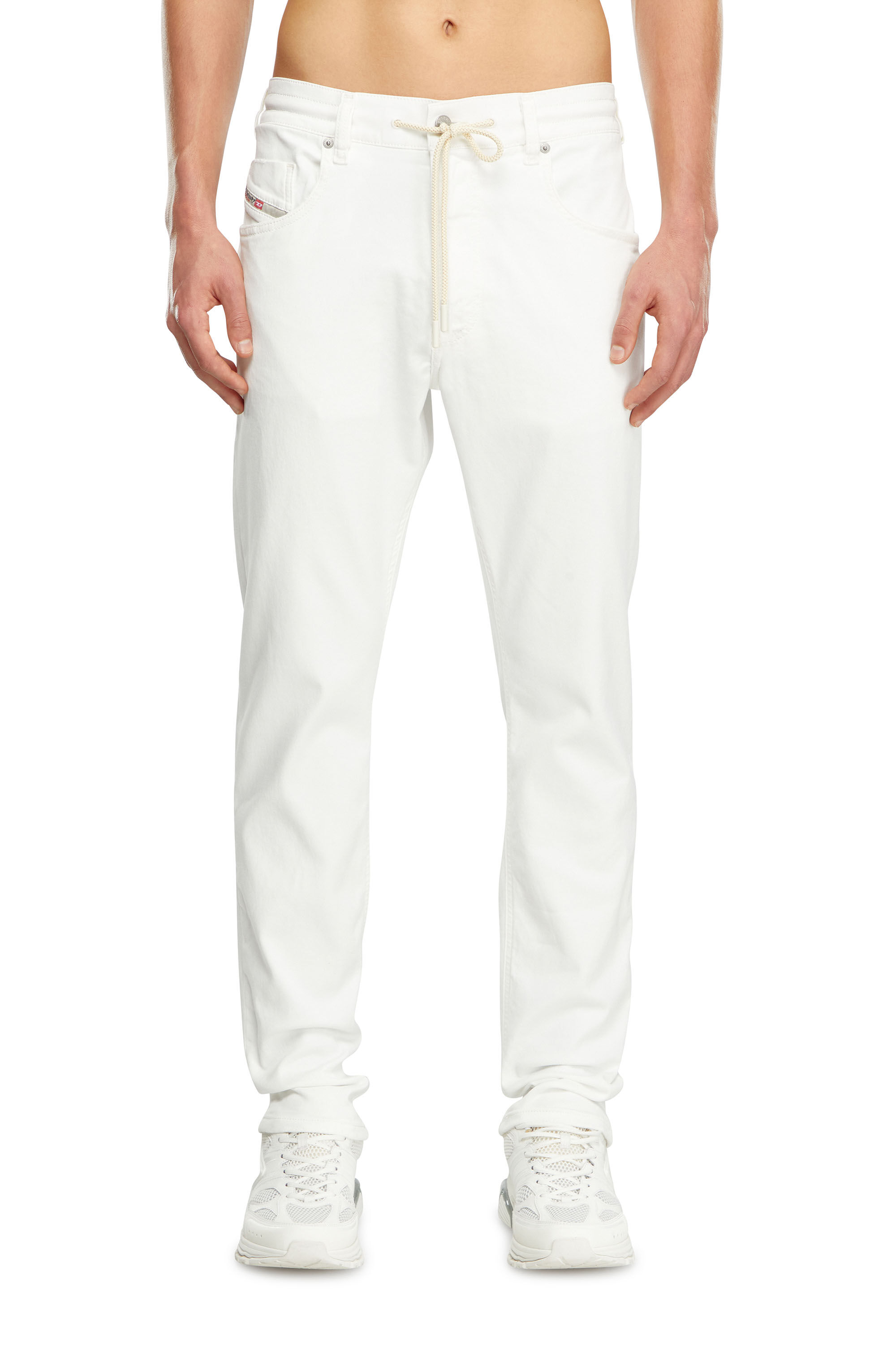 Men's Regular Jeans | White | Diesel 2032 D-Krooley Joggjeans®