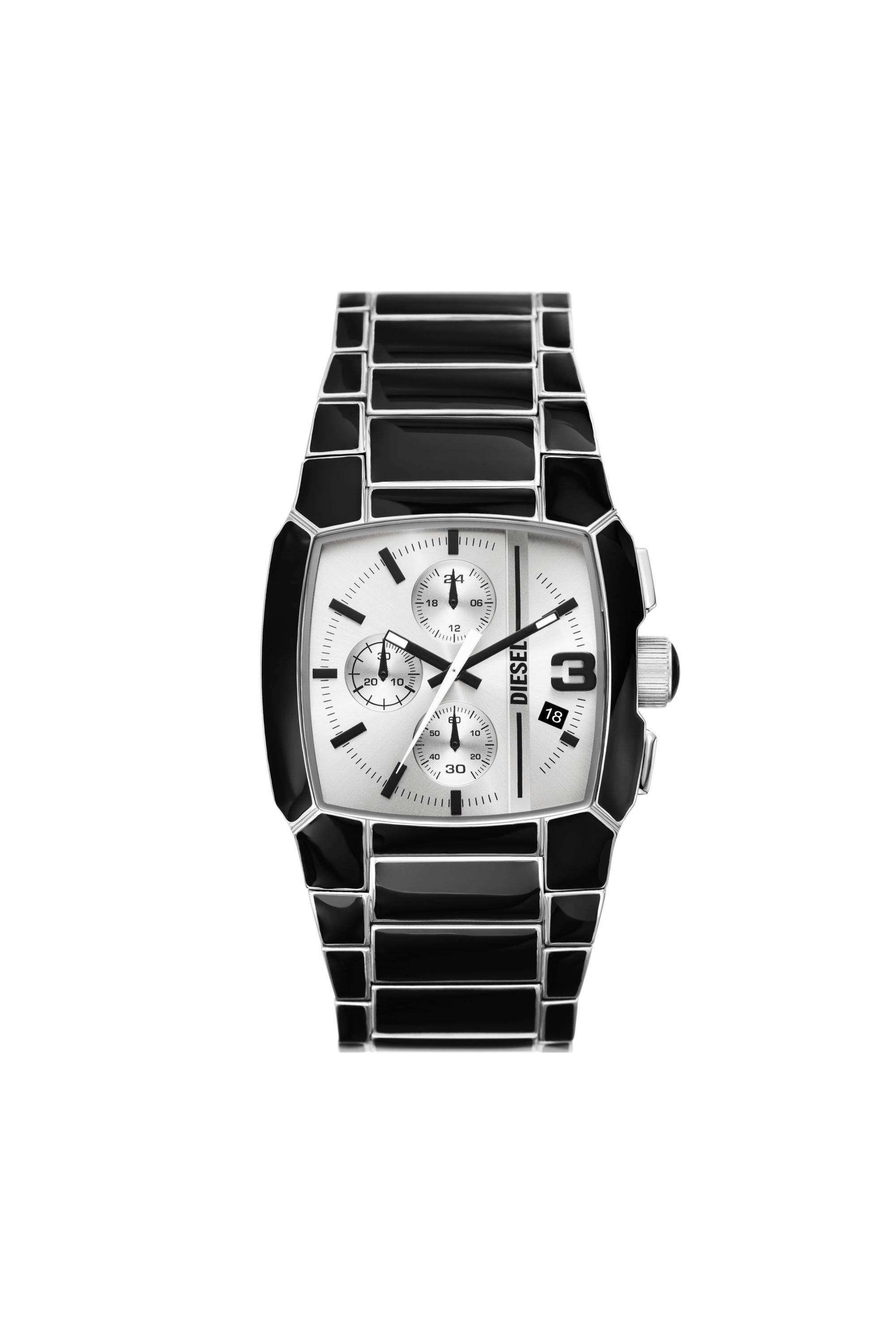 Diesel - DZ4646, Male's Cliffhanger black enamel and stainless steel watch in Black - 1