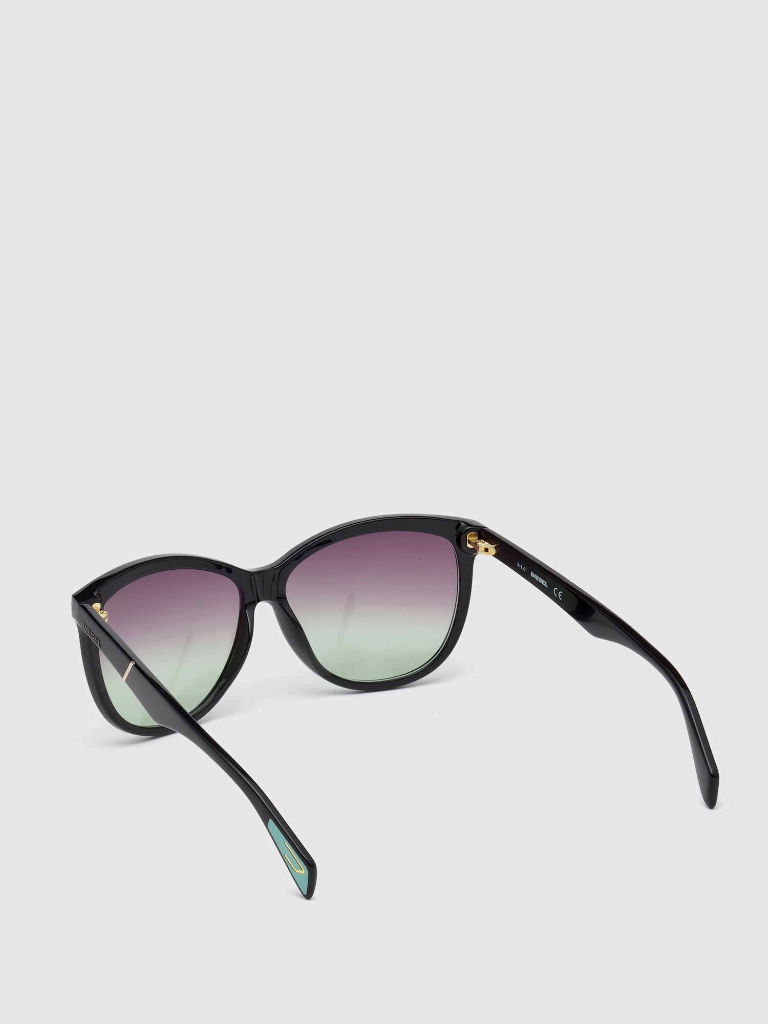 Diesel - DL0221, Female's Acetate shiny finishes eyewear in Black - 2