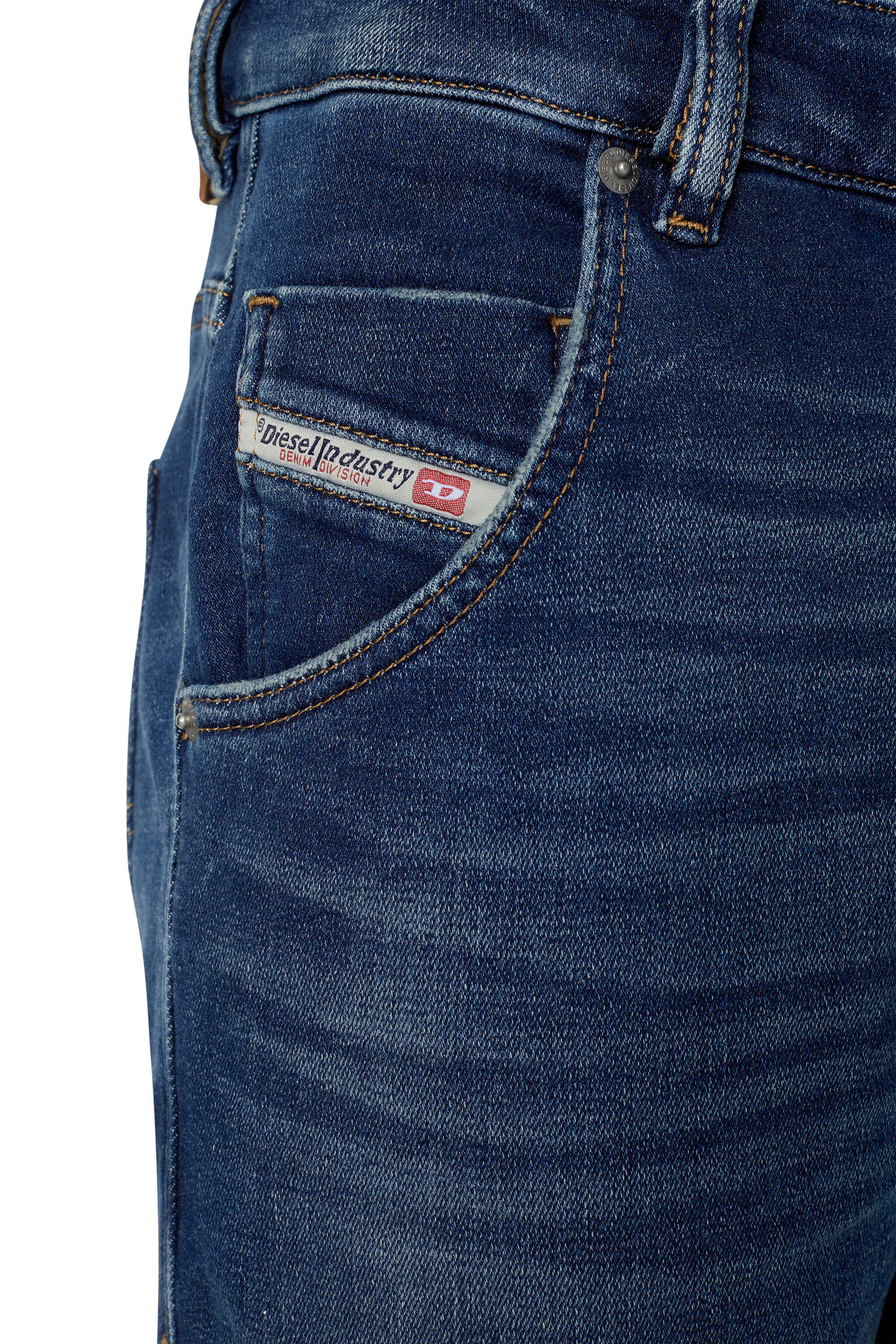 Diesel - Tapered 2030 D-Krooley Joggjeans® 068AZ, Male's Tapered 2030 D-Krooley Joggjeans® in Medium Blue - 6