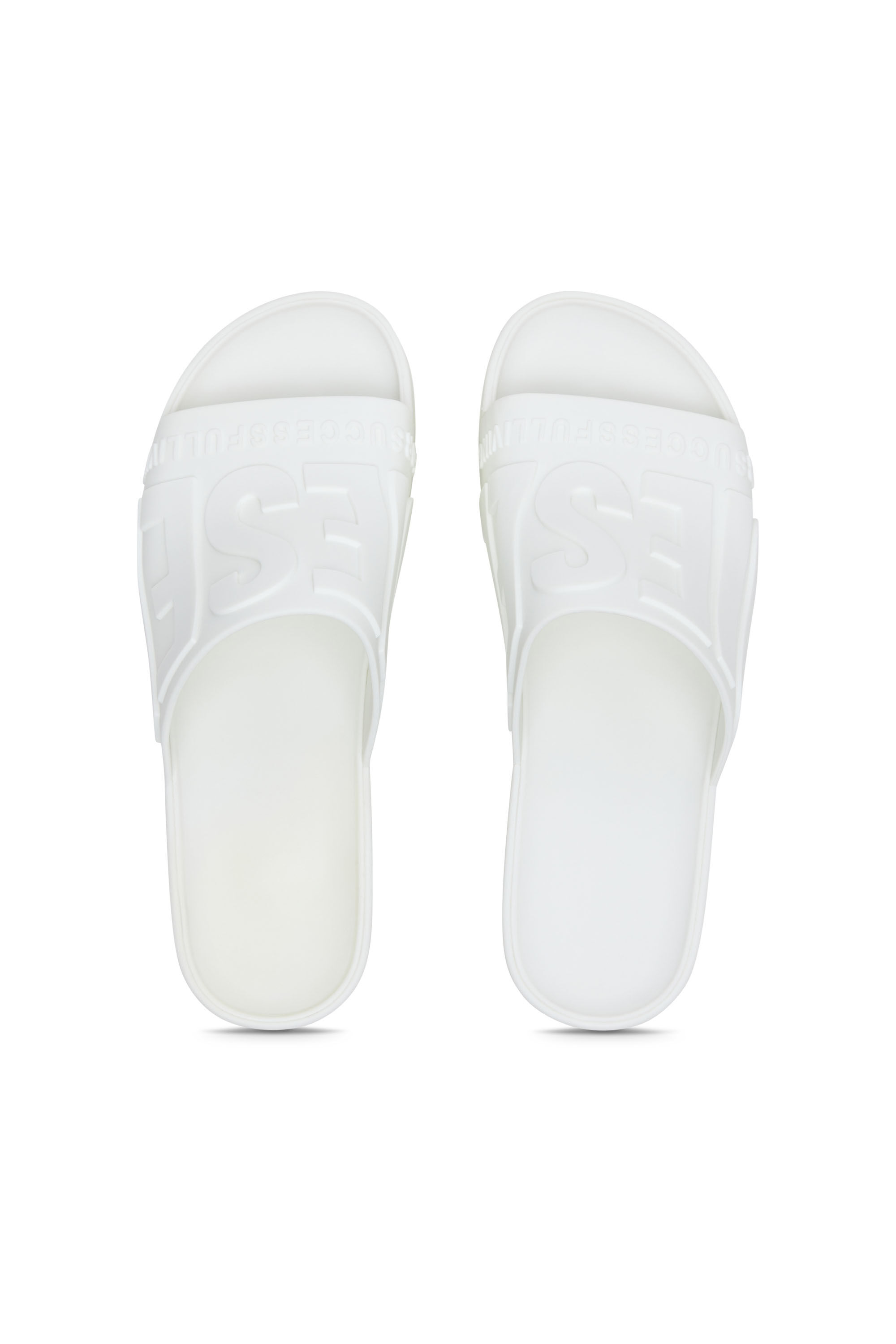 Diesel - SA-PAMELA H, Sa-Pamela-Claquettes de piscine à talons en caoutchouc Femme in Blanc - 4