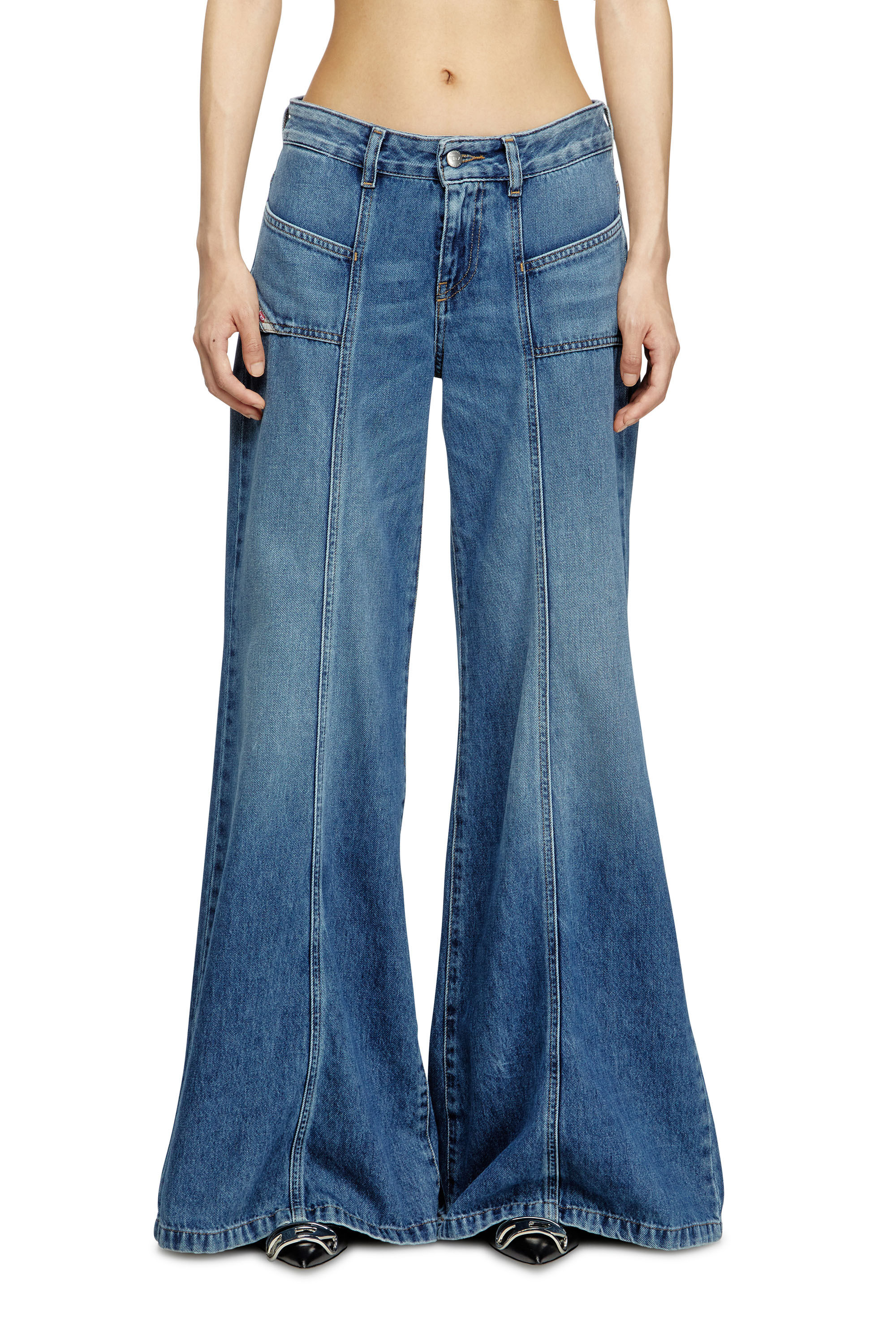 Women's Flare Jeans | Medium blue | Diesel D-Akii