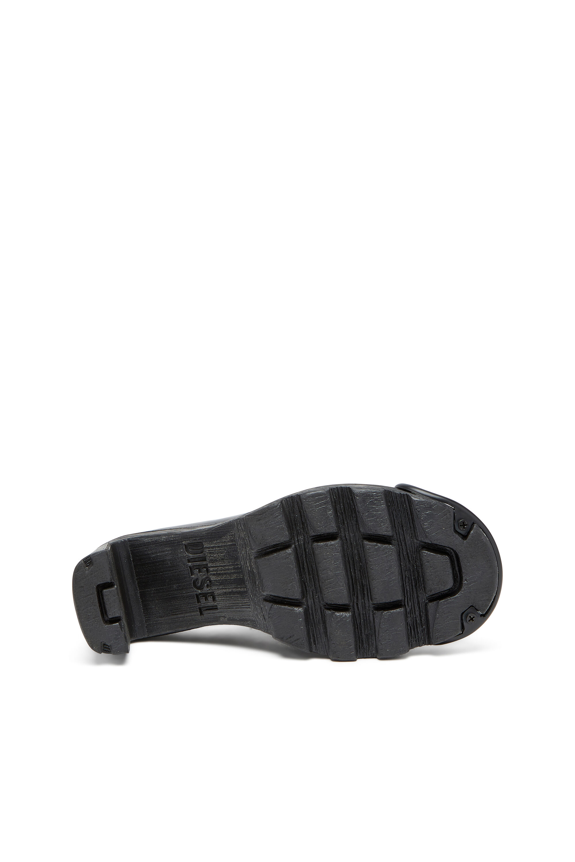 Diesel - D-HAMMER ML D W, Female's D-Hammer-High-heel mules with Oval D plaque in Black - 5