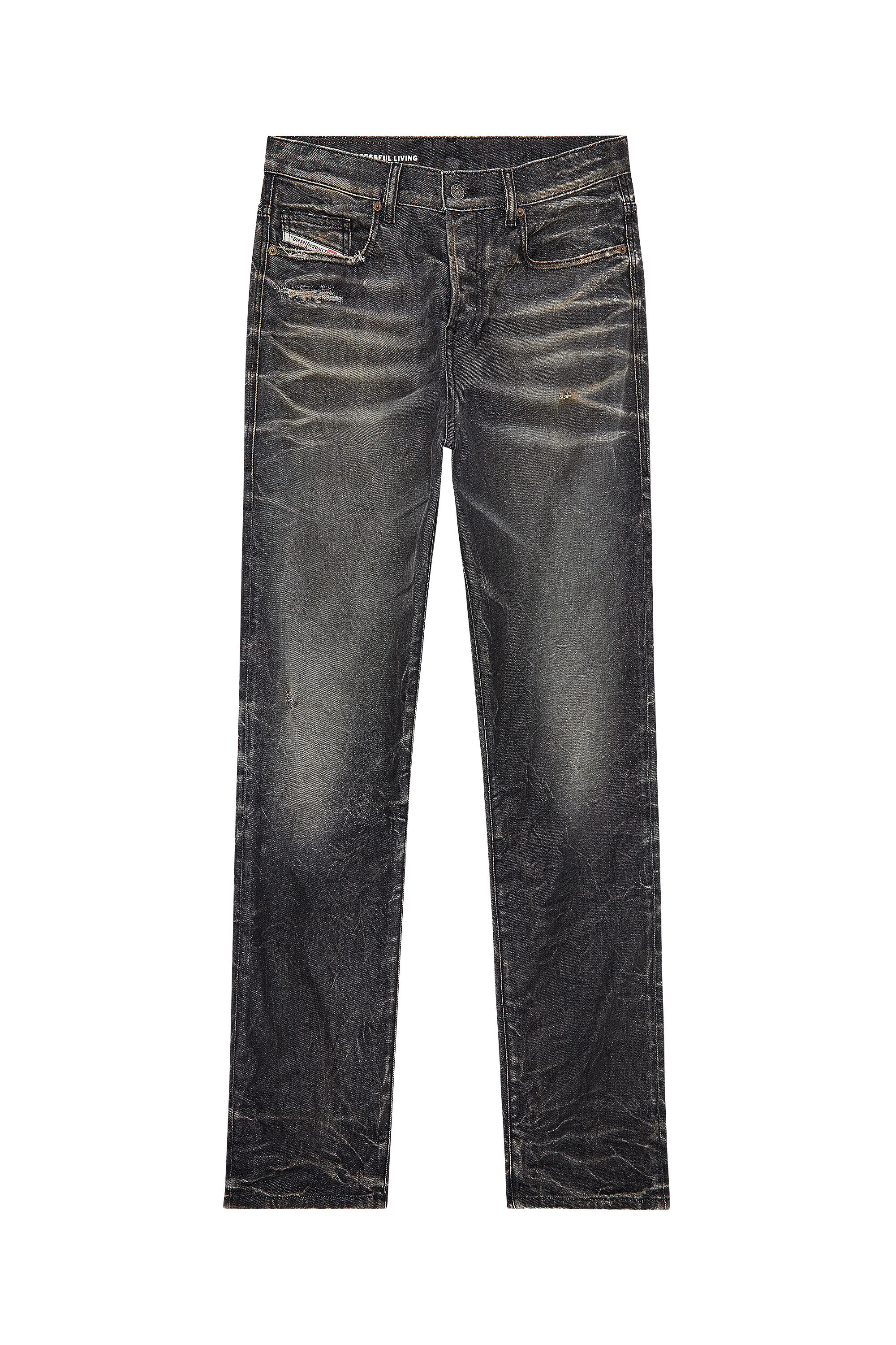 Men's Regular Jeans Black/Dark grey Diesel 2020 D-Viker
