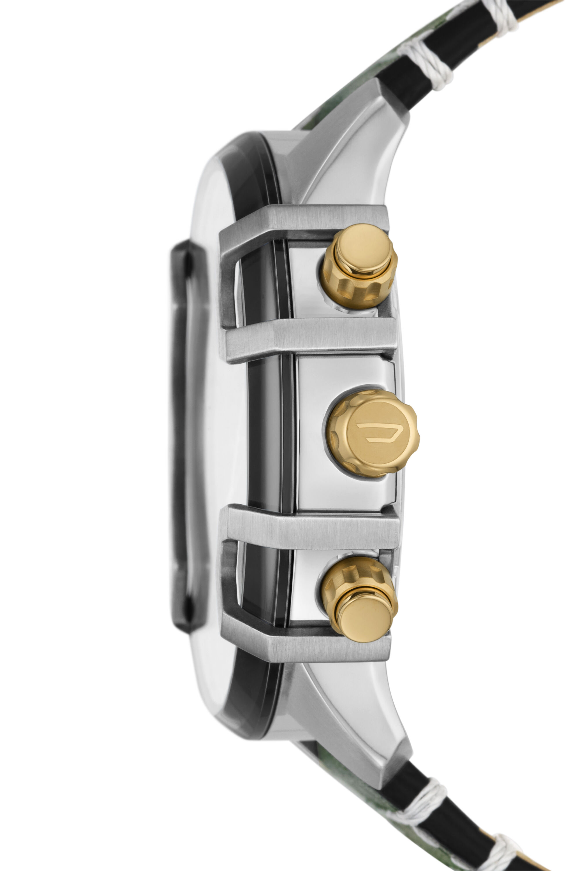 DZ4585 Man: Griffed chronograph green leather watch | Diesel