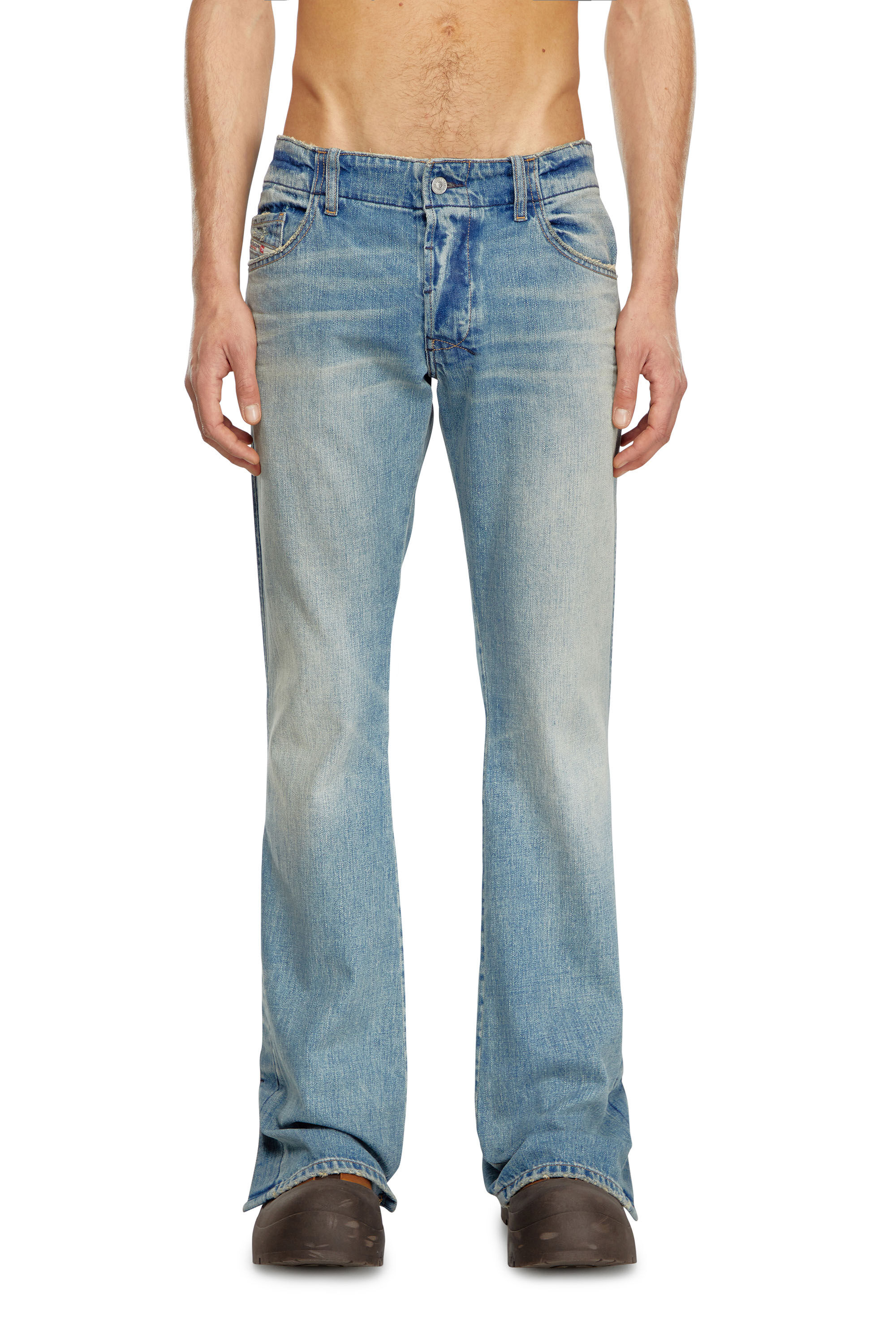 Diesel - Bootcut Jeans D-Backler 0GRDN Homme, Bleu Clair - Image 3