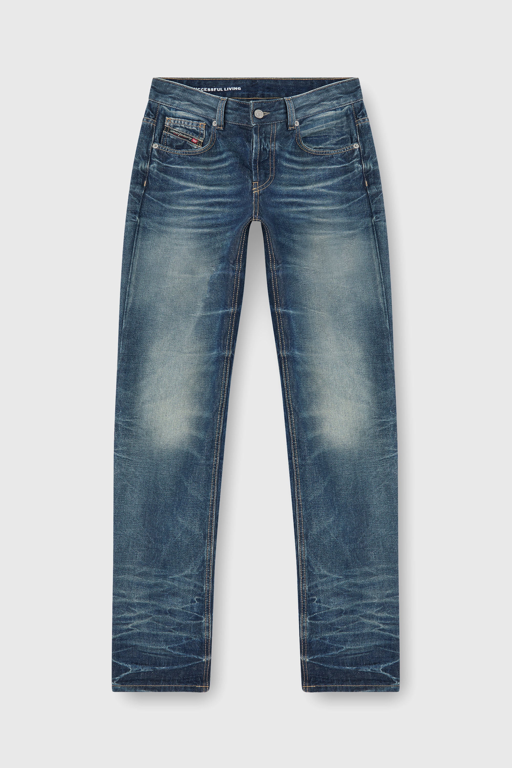 Diesel - Regular Jeans D-Heel 0DBFC Femme, Bleu moyen - Image 7