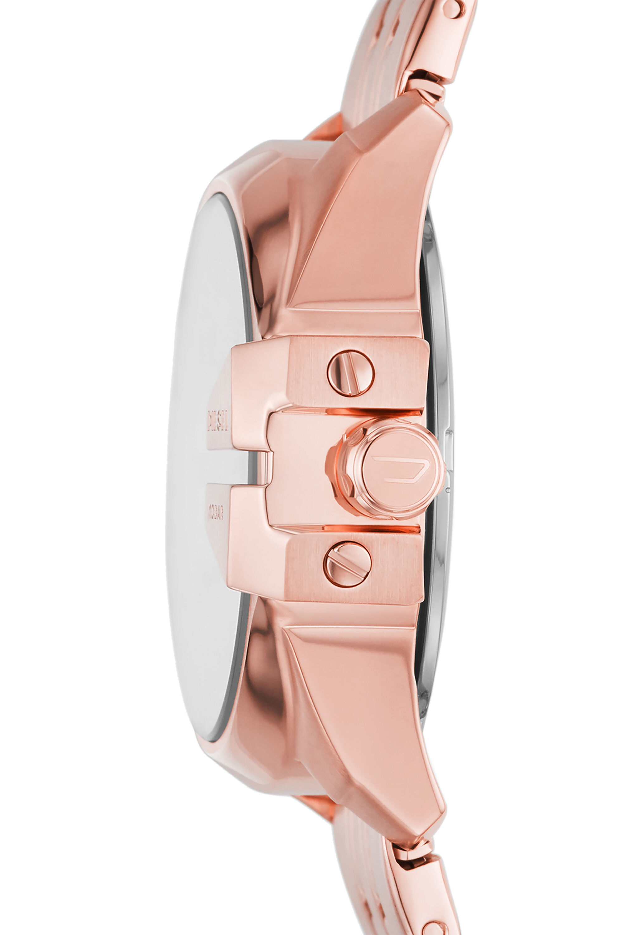 Diesel - DZ5602, Female's Baby Chief three-hand date rose gold-tone stainless steel watch in Pink - 3