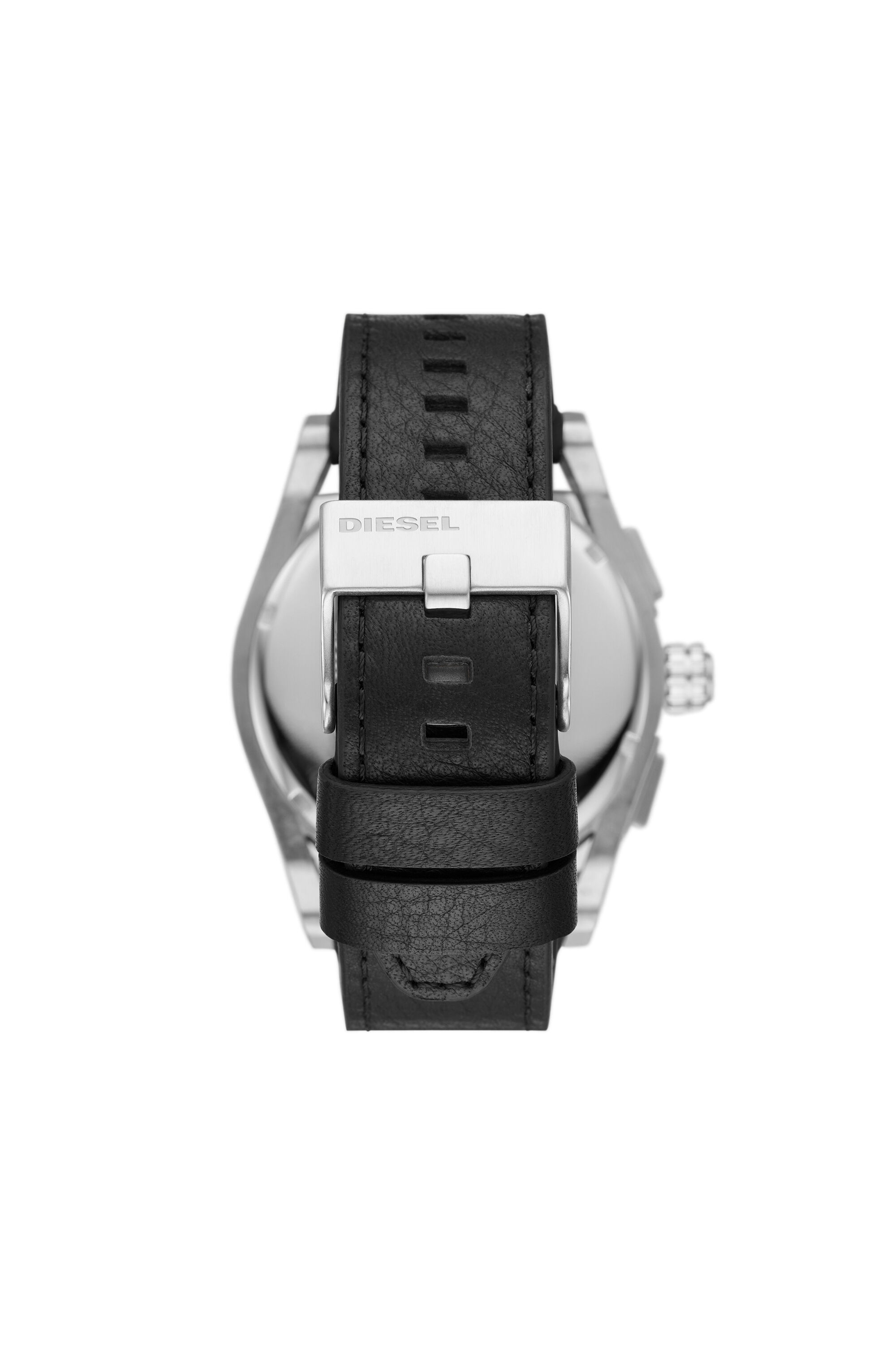 Diesel - DZ4543, Male's Timeframe chronograph black leather watch in Black - 2