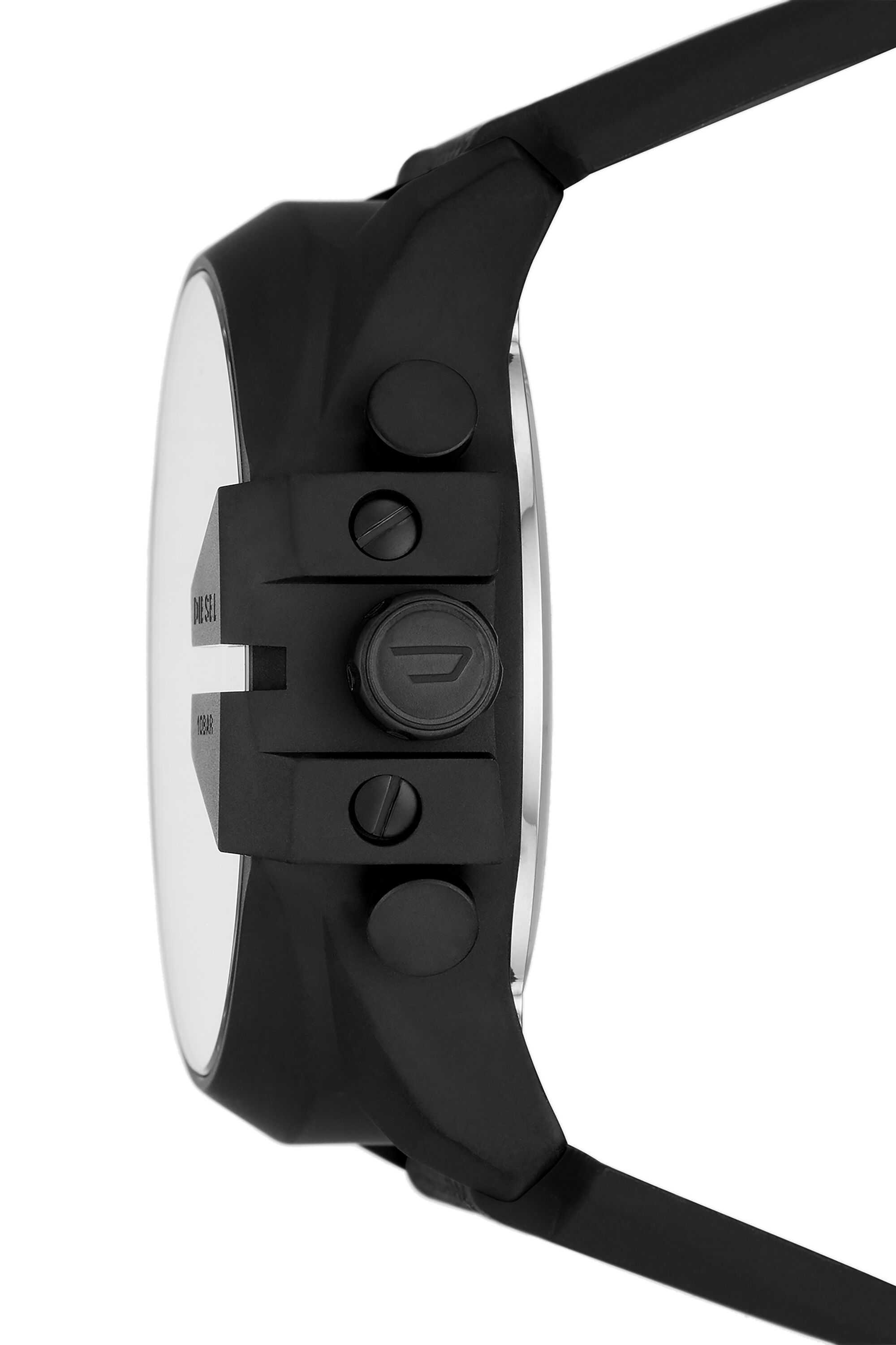 Diesel - DZ4548, Montre Mega Chief analogique-numérique en nylon et silicone noir Homme in Noir - 3