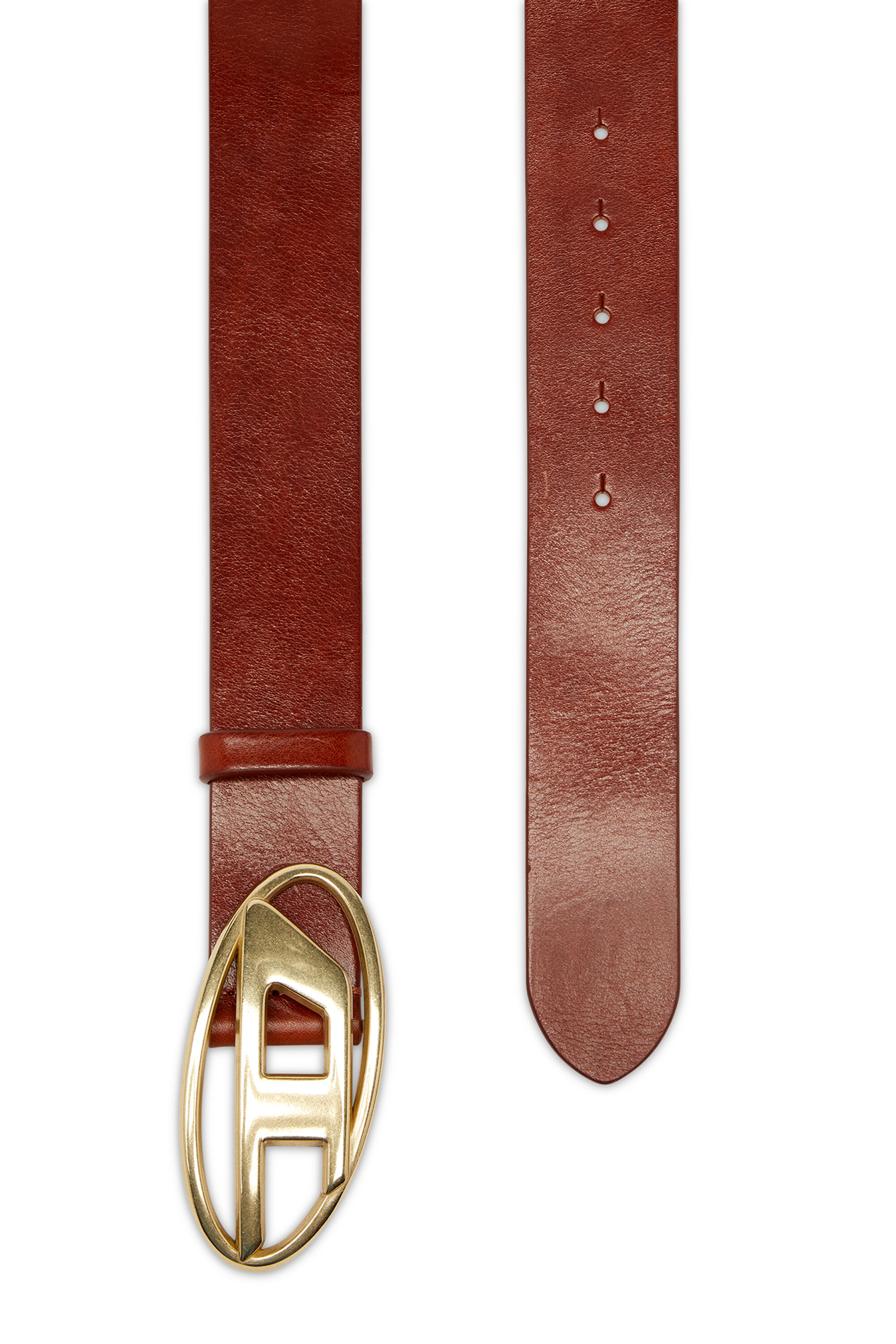 Women's 4 cm leather belt with Oval D buckle | Multicolor | Diesel