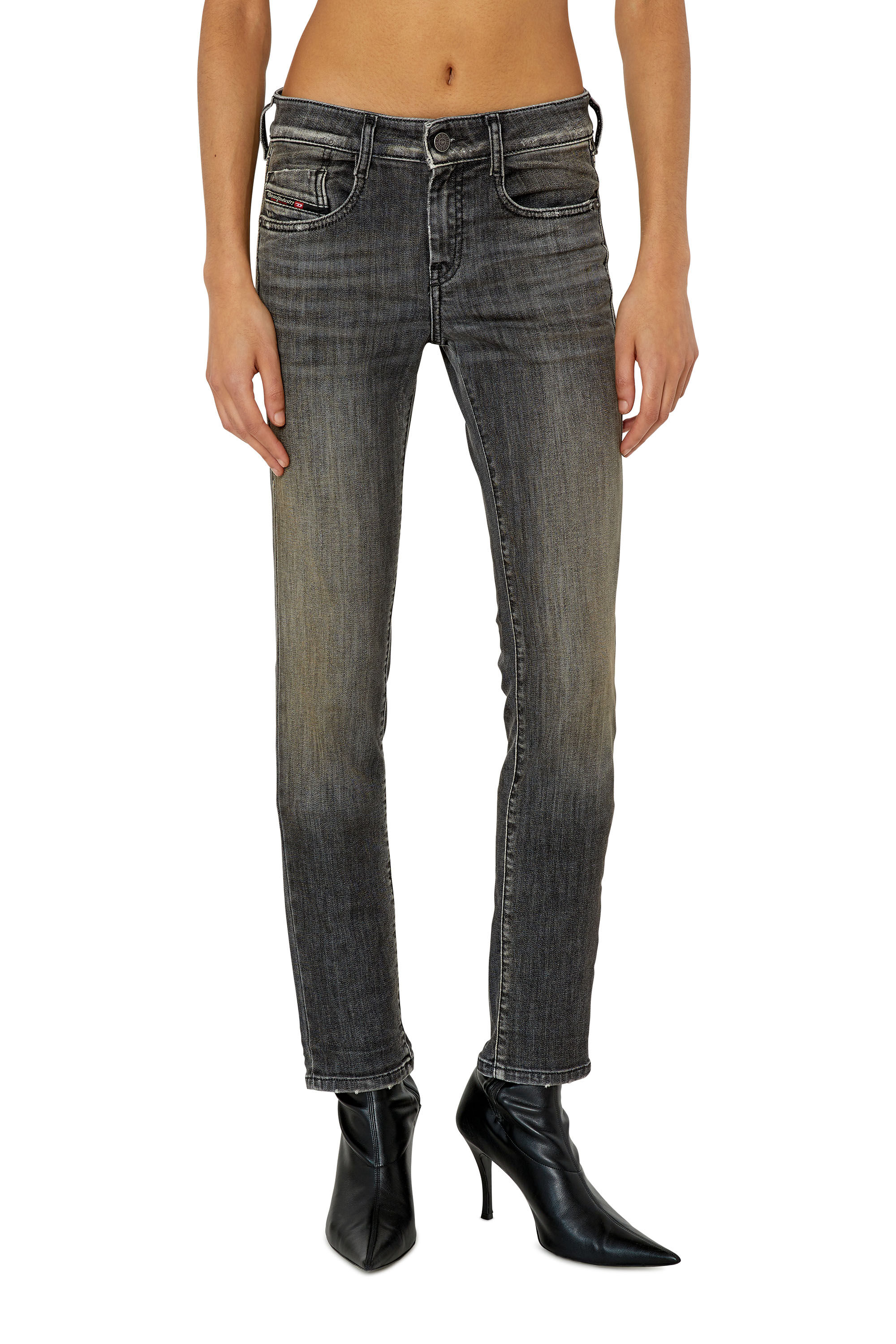 Diesel - Slim D-Ollies JoggJeans® 09F01, Slim D-Ollies JoggJeans® Femme in Noir - 3