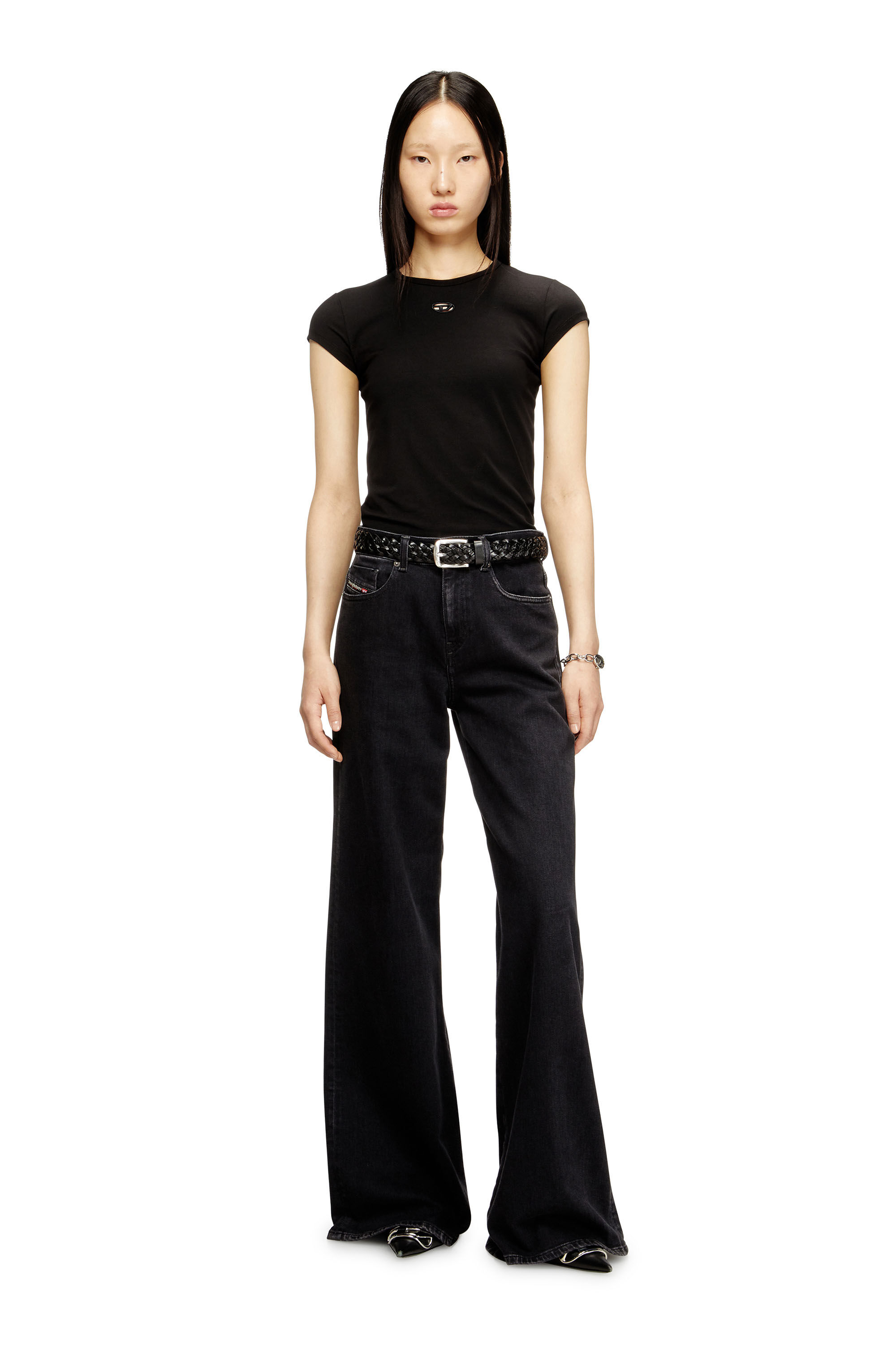 DIESEL T-ANGIE ブラックTシャツS Diesel T-Angie T-shirt | Black | FARFETCH
