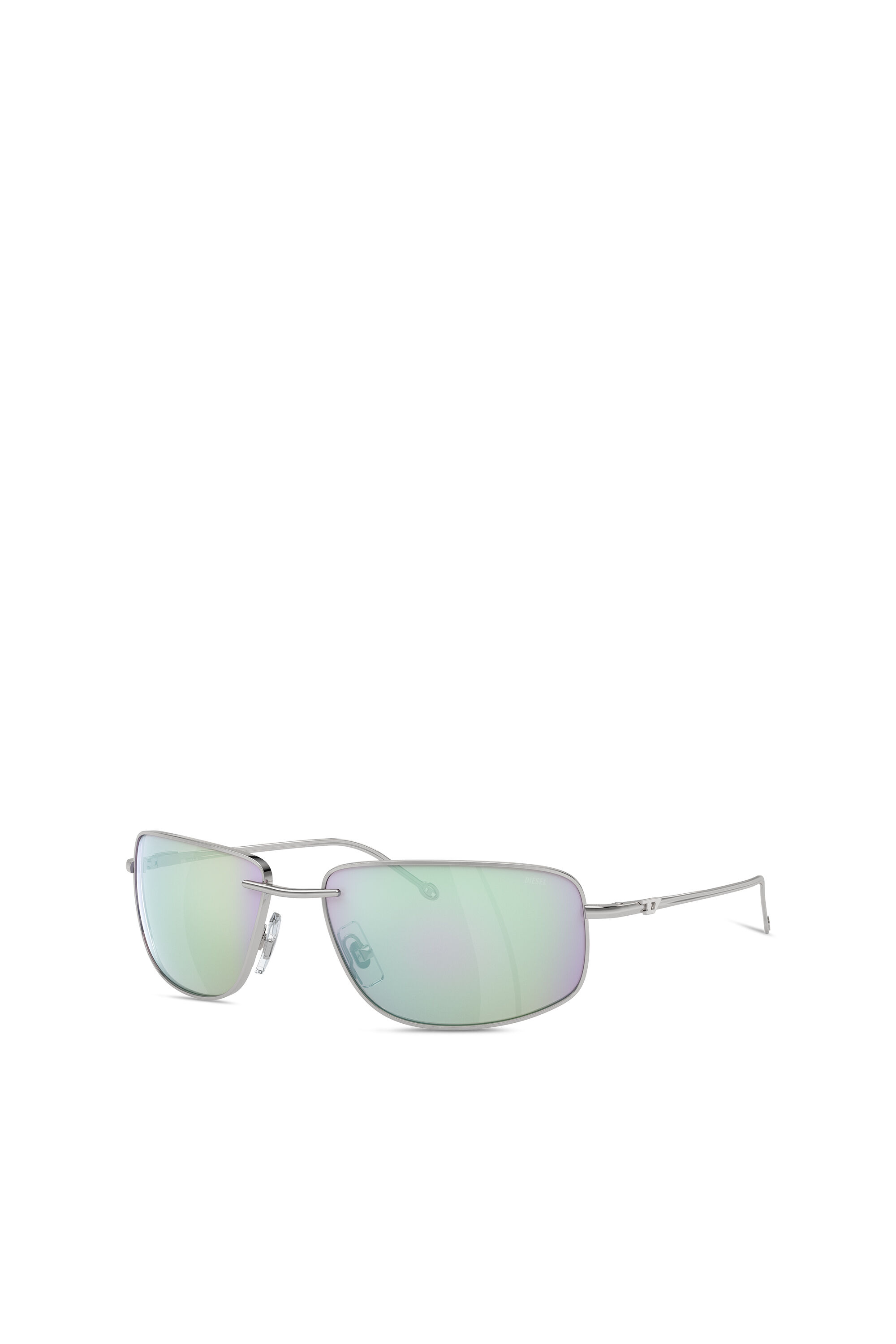 Diesel - 0DL1005, Unisex's Racer shape sunglasses in metal in Bubble - 5