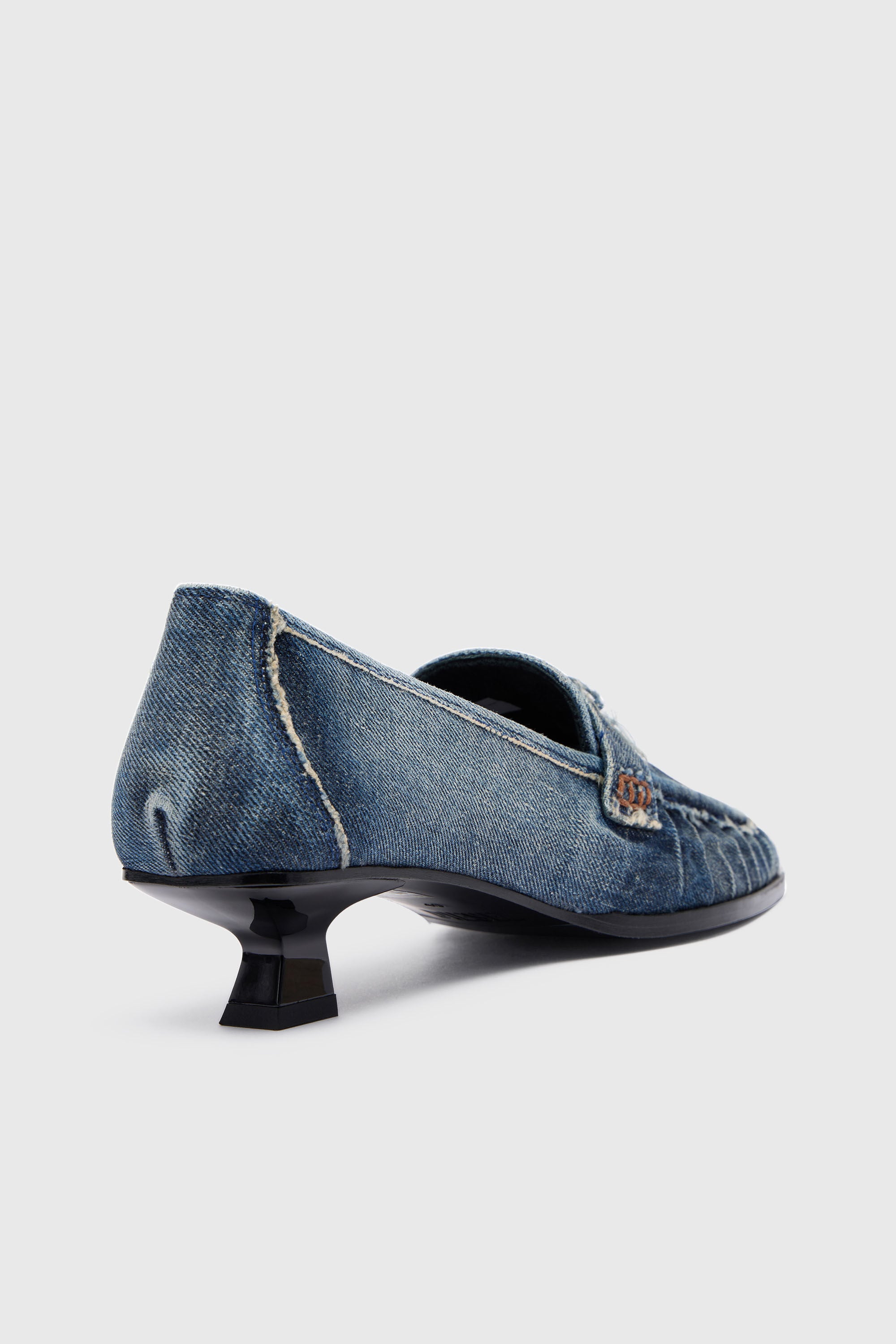 Diesel - D-AMBER MOC 30, D-Amber-Mocassins &agrave; pampilles en denim Femme in Bleu - 6
