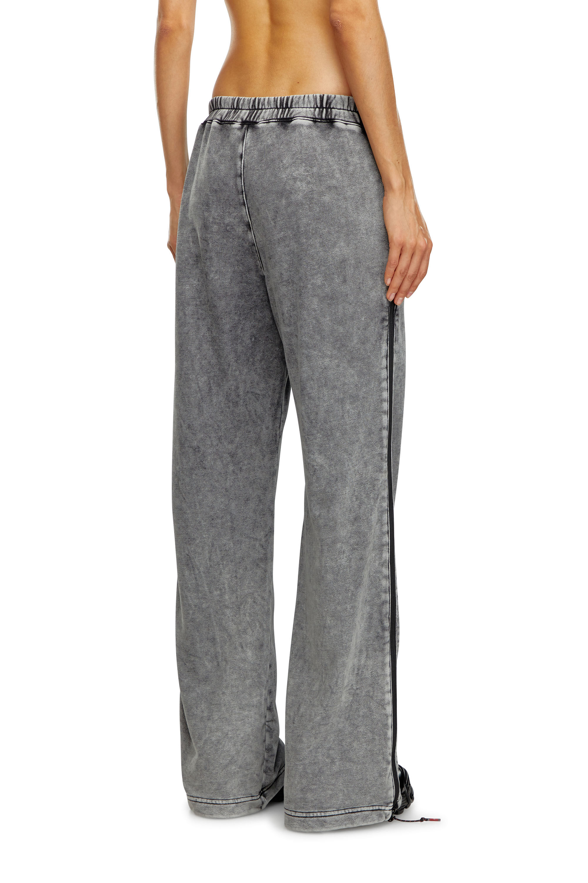 Diesel - AWSB-DELANEY-HT51, Female's Faded track pants with zip sides in Grey - 5