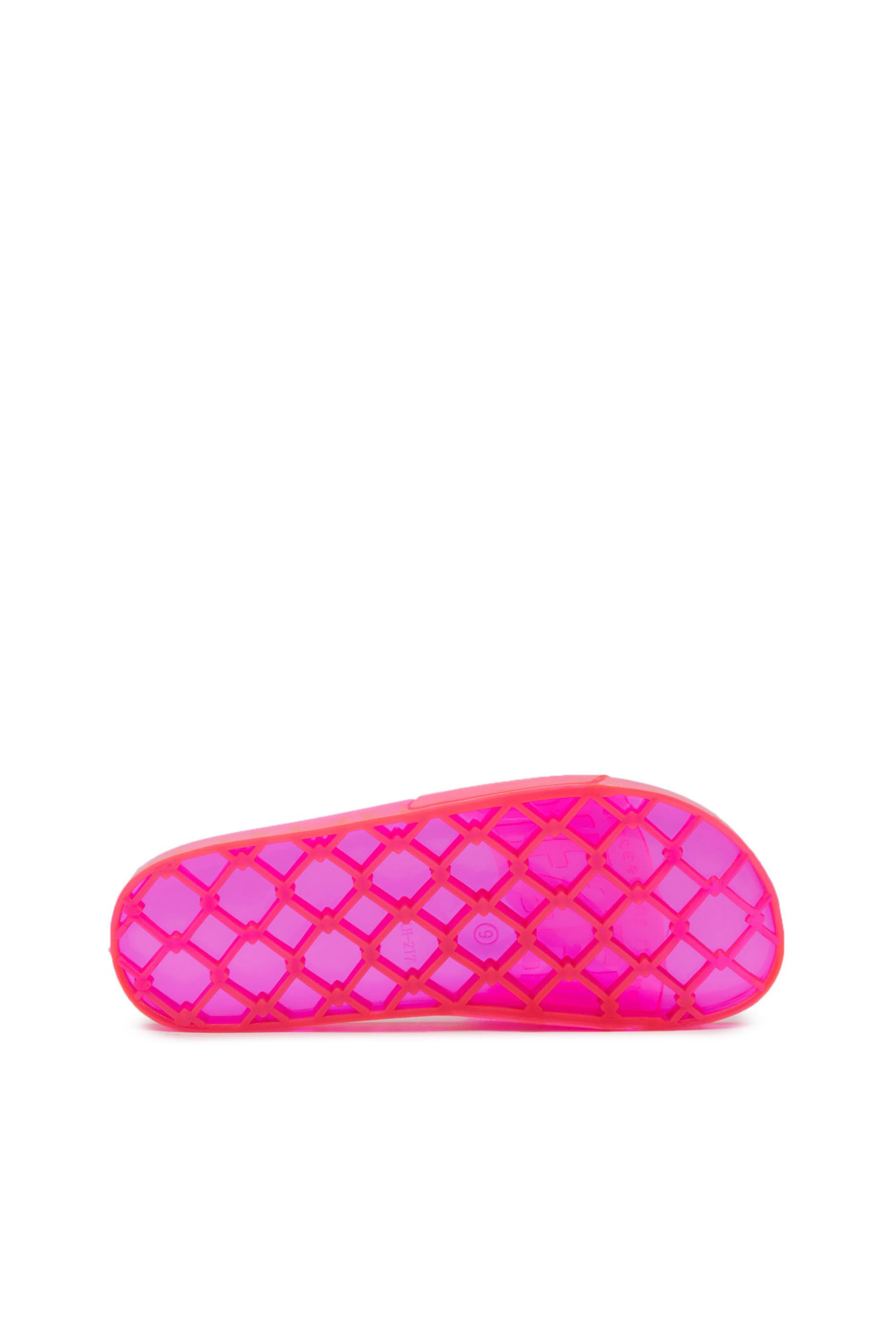 Diesel - SA-KARAIBI GL X, Female's Sa-Karaibi-Pool slides in clear neon PVC in Pink Fluo - 5