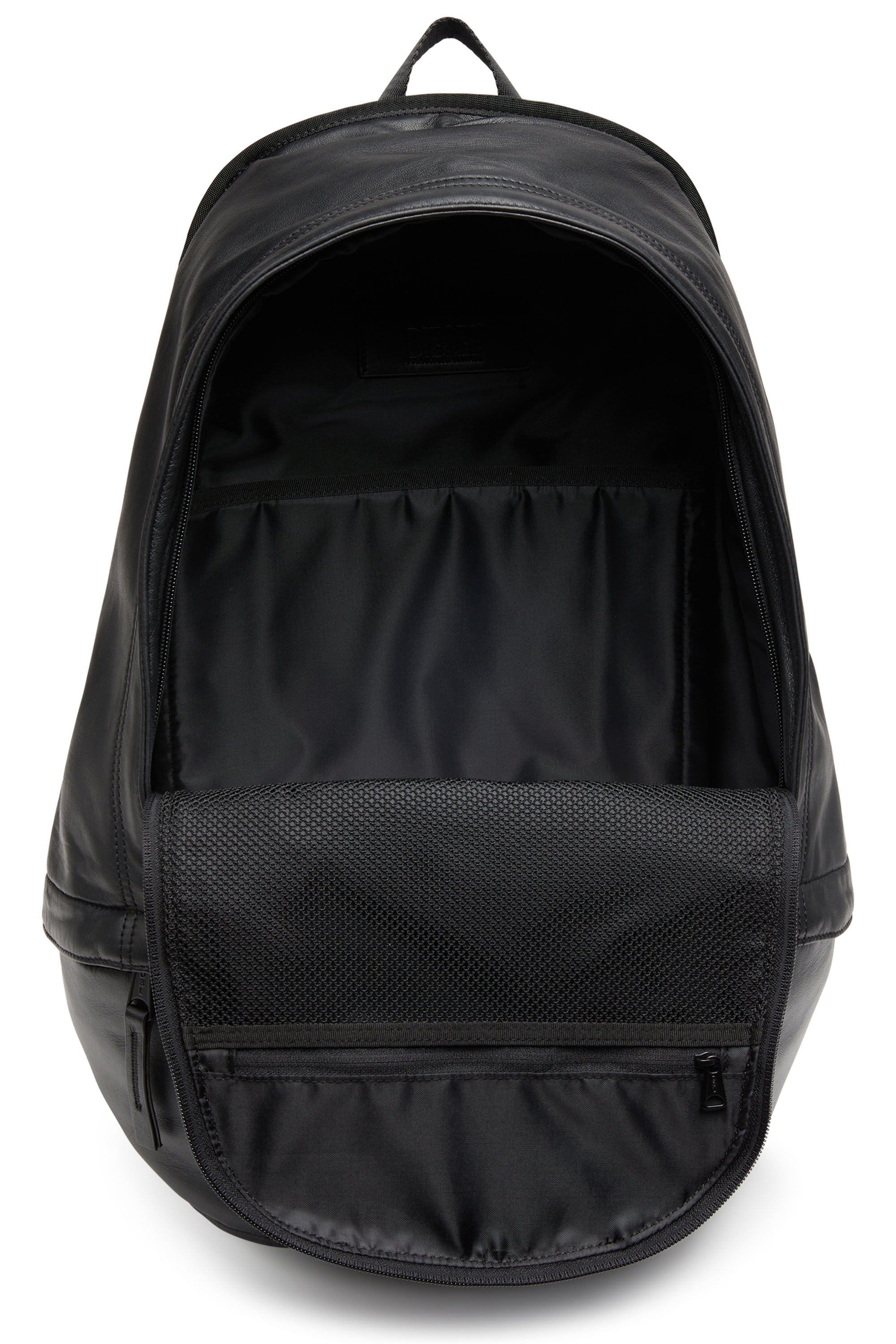 バッグ DIESEL RAVE BACKPACK Men's Rave-Leather backpack with metal D | Black | Diesel