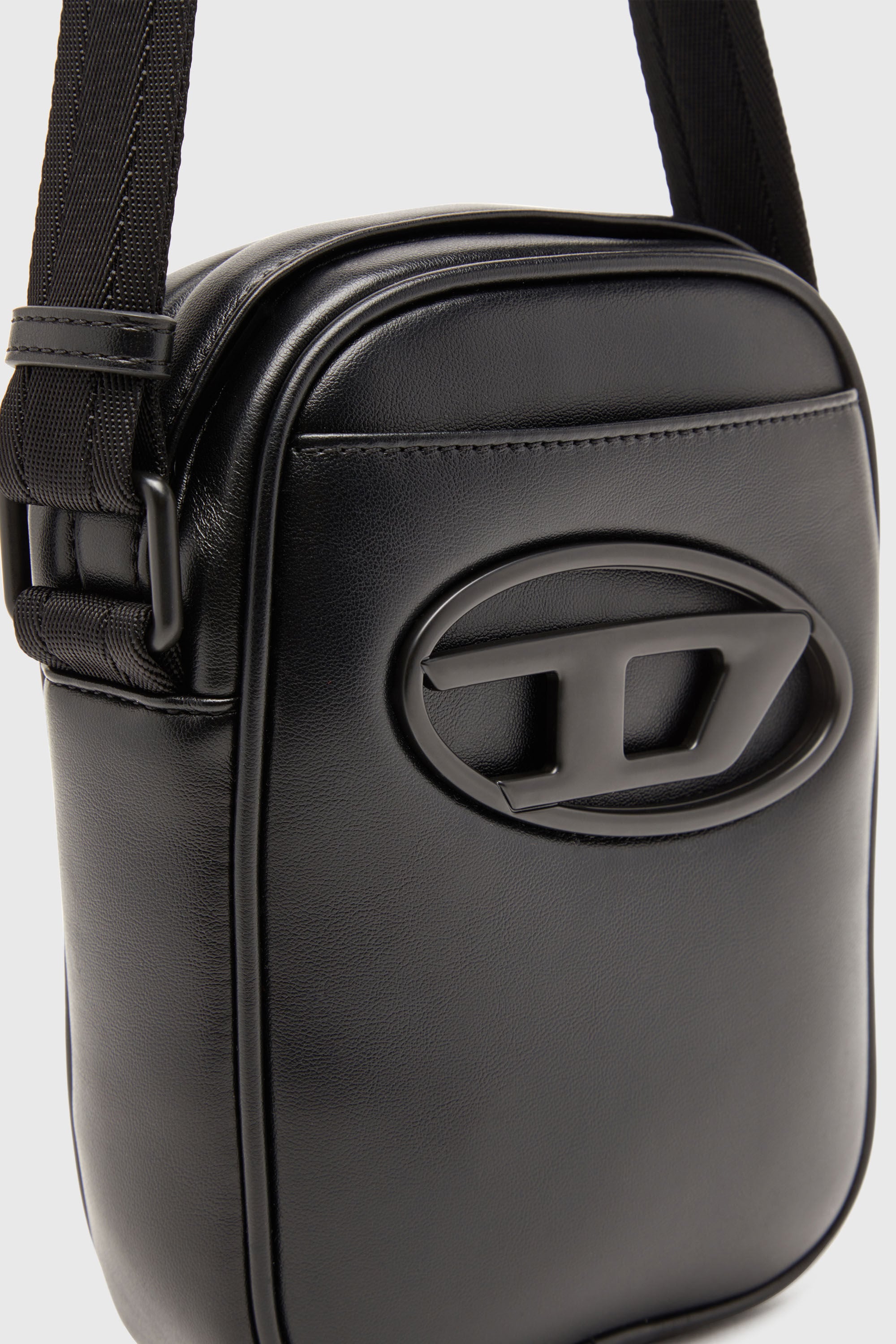Diesel - HOLI-D CROSSBODY, Man's Holi-D-Crossbody bag in PU and neoprene in Black - 6