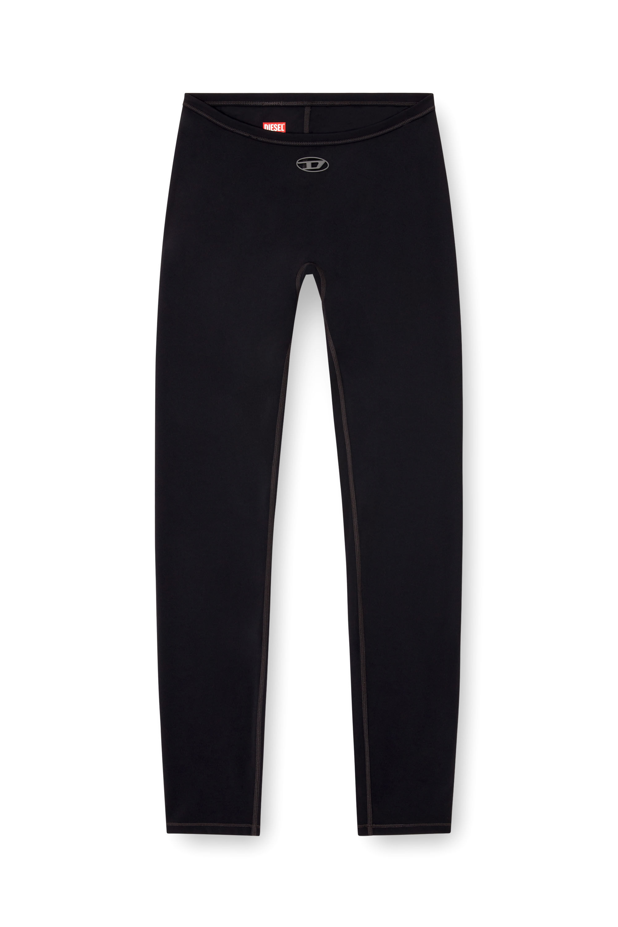 Diesel - MINA-UTLT, Female's Stretch Nylon leggings in Black - 5