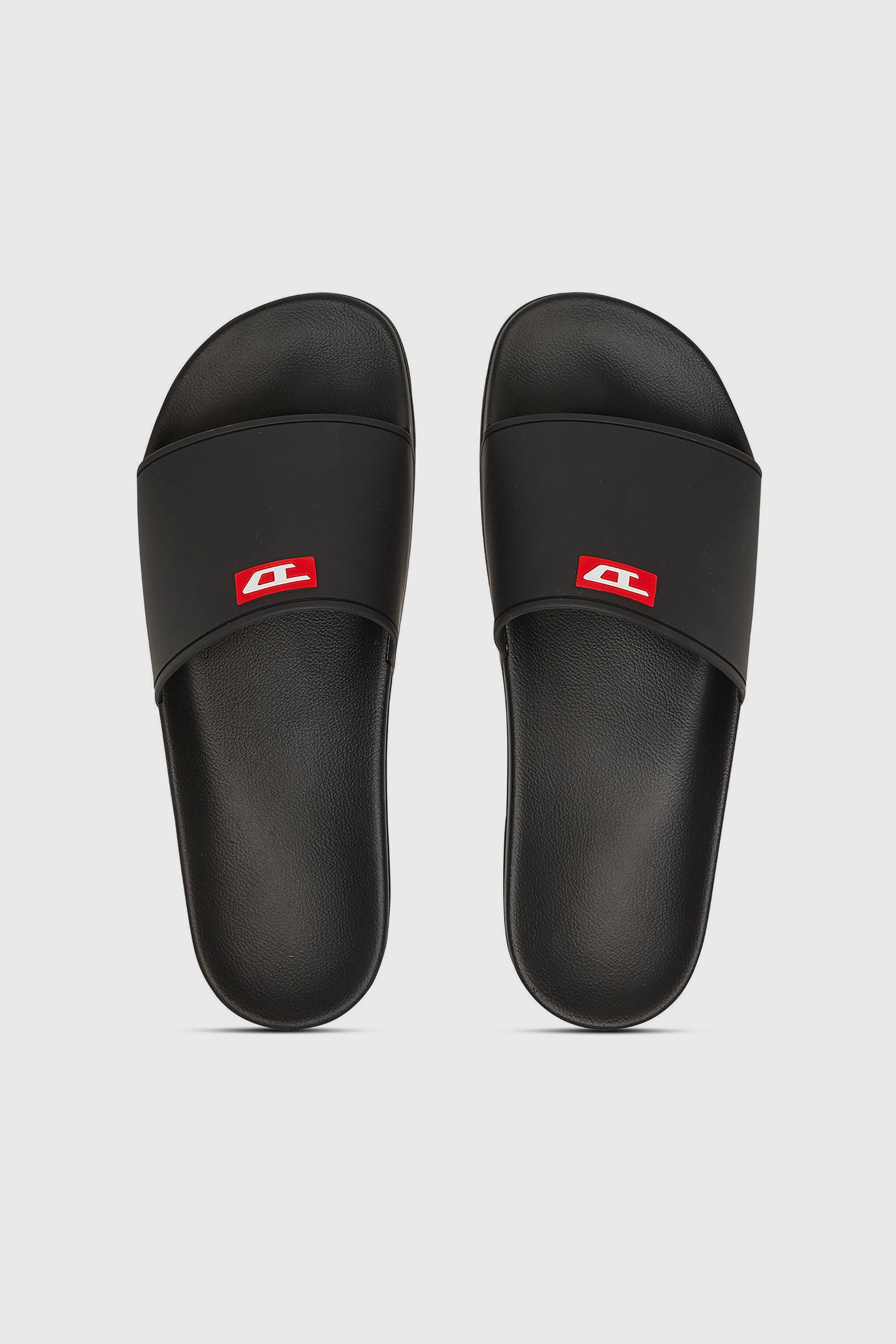 Diesel - SA-SWIM, Man's Sa-Swim-Rubber pool slides with D logo in Black - 4