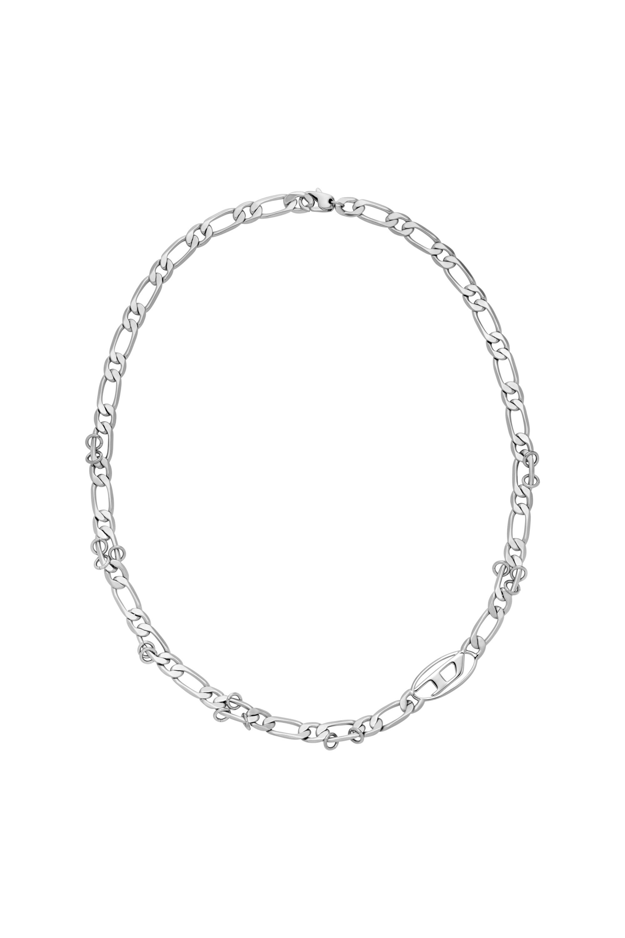 Women's Stainless Steel and Brass Chain Necklace | Silver | Diesel