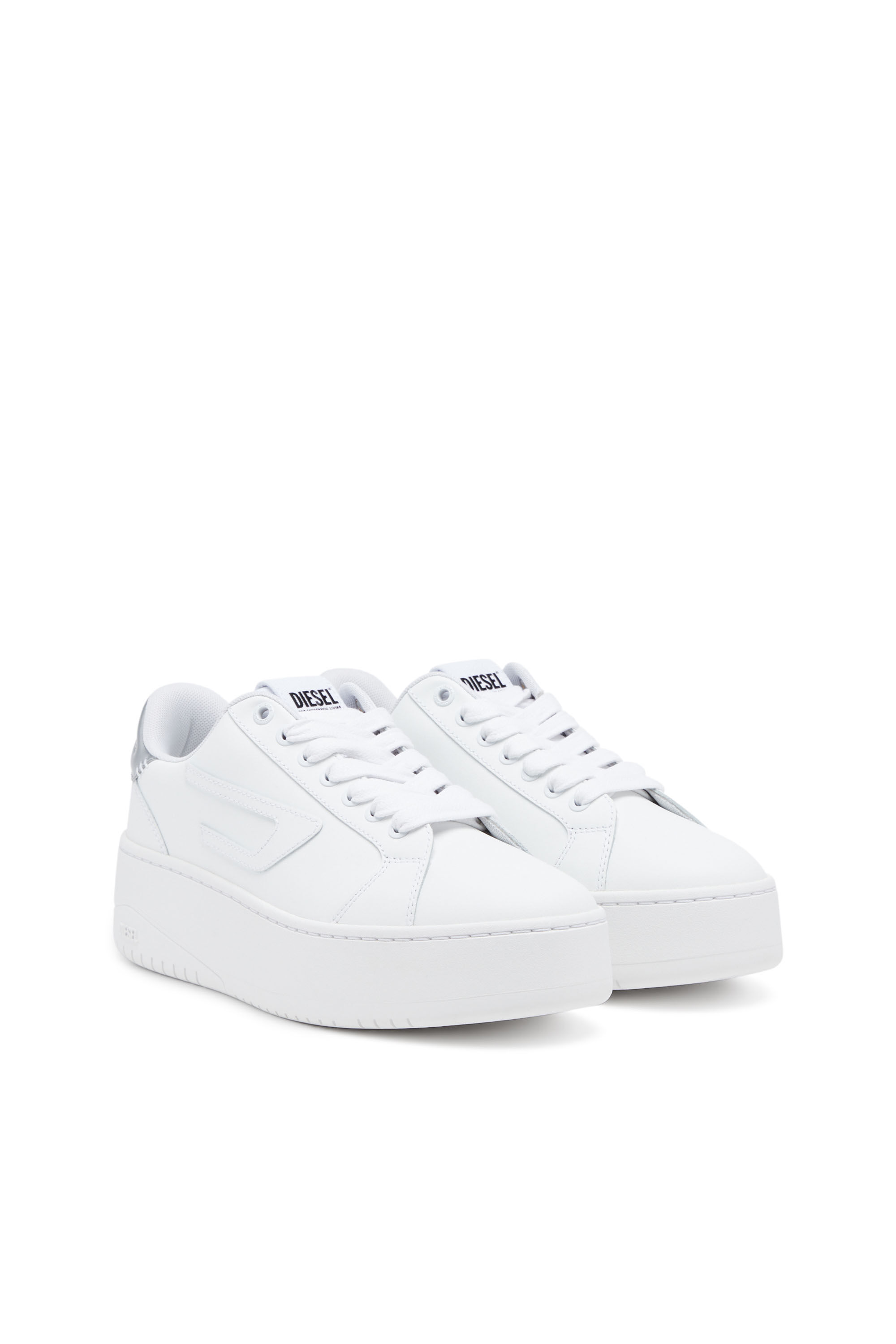 Diesel - S-ATHENE BOLD W, S-Athene Bold-Sneakers basses avec semelle flatform Femme in Blanc - 2