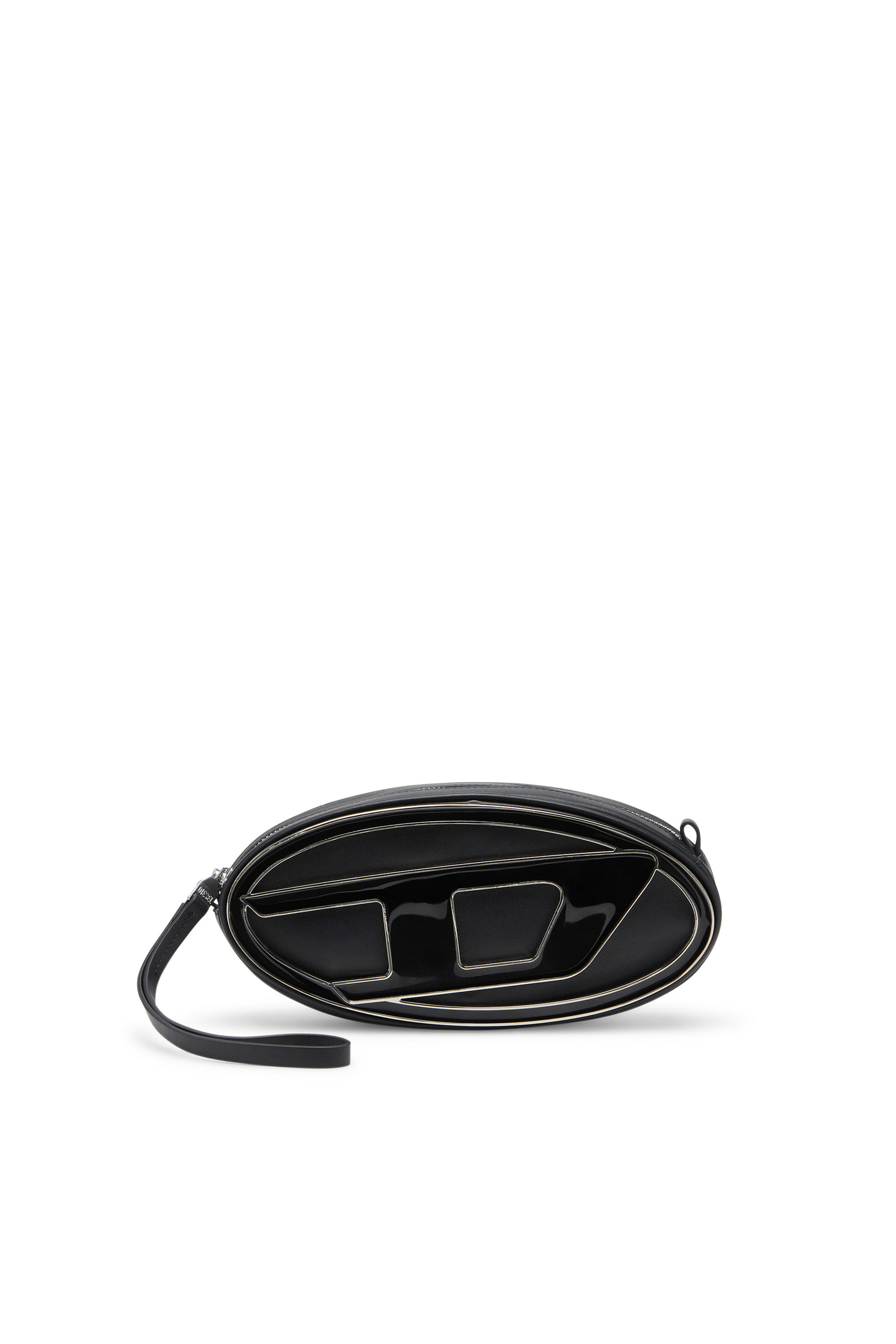1DR-POUCH Woman: Small leather crossbody with logo plaque | Diesel