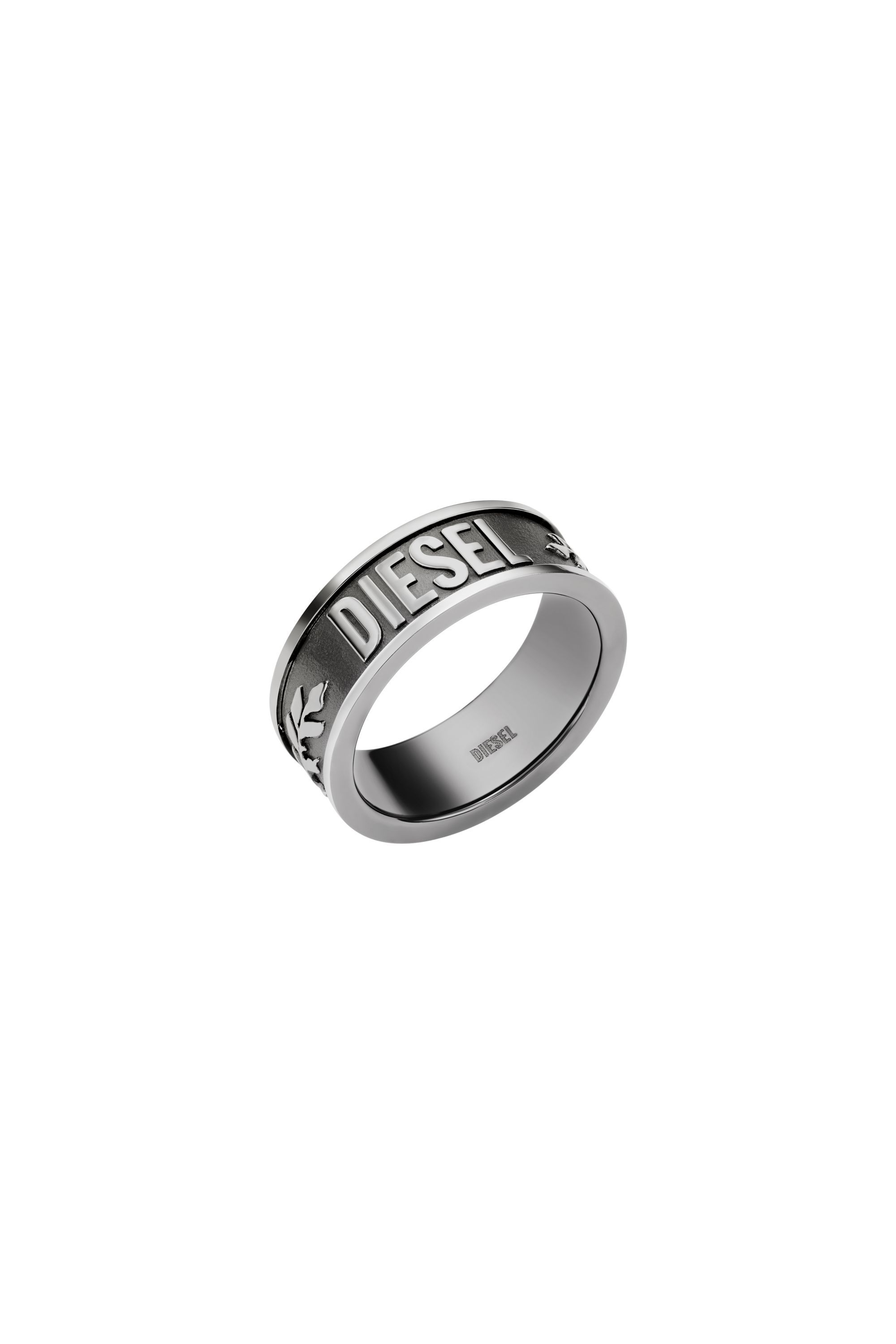 リング DX1108 Man: Anello con logo in rilievo | Diesel