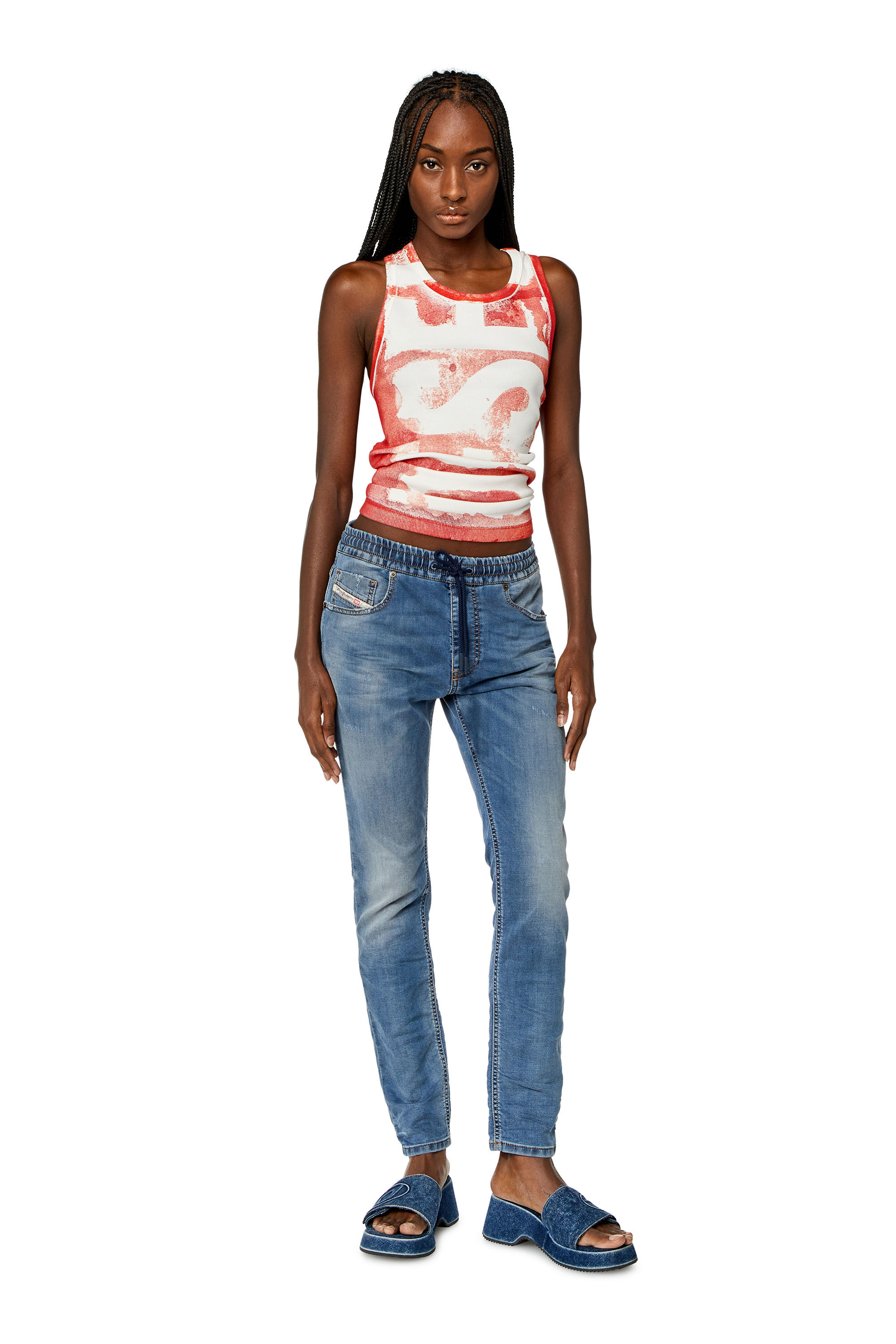 Diesel - Female's Regular 2031 D-Krailey Joggjeans® 068JV, Medium Blue - 1