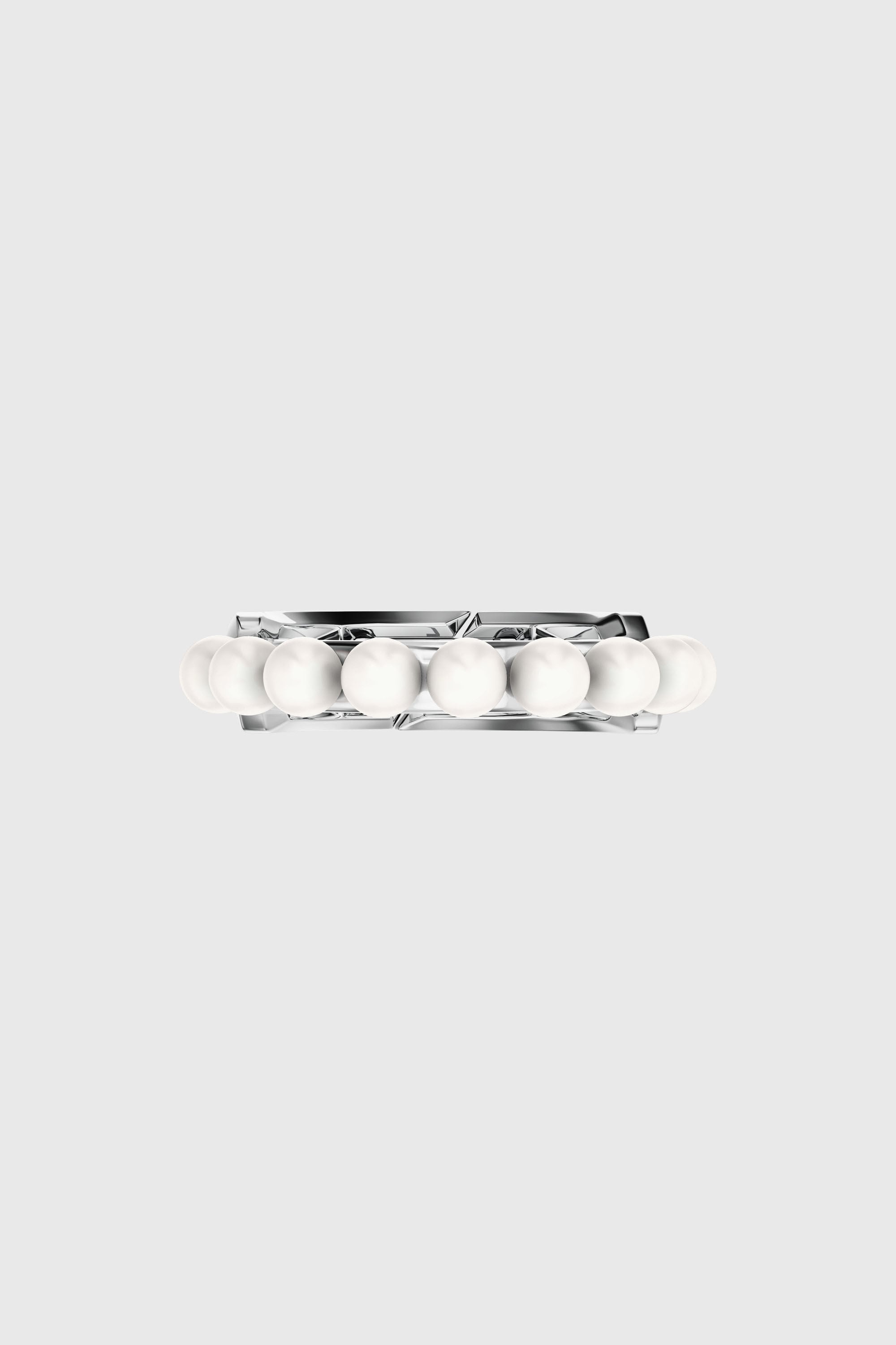 Diesel - DL1370040 STERLING SILVER JEWEL, Unisex's Sterling silver and pearl band ring in Silver - 3