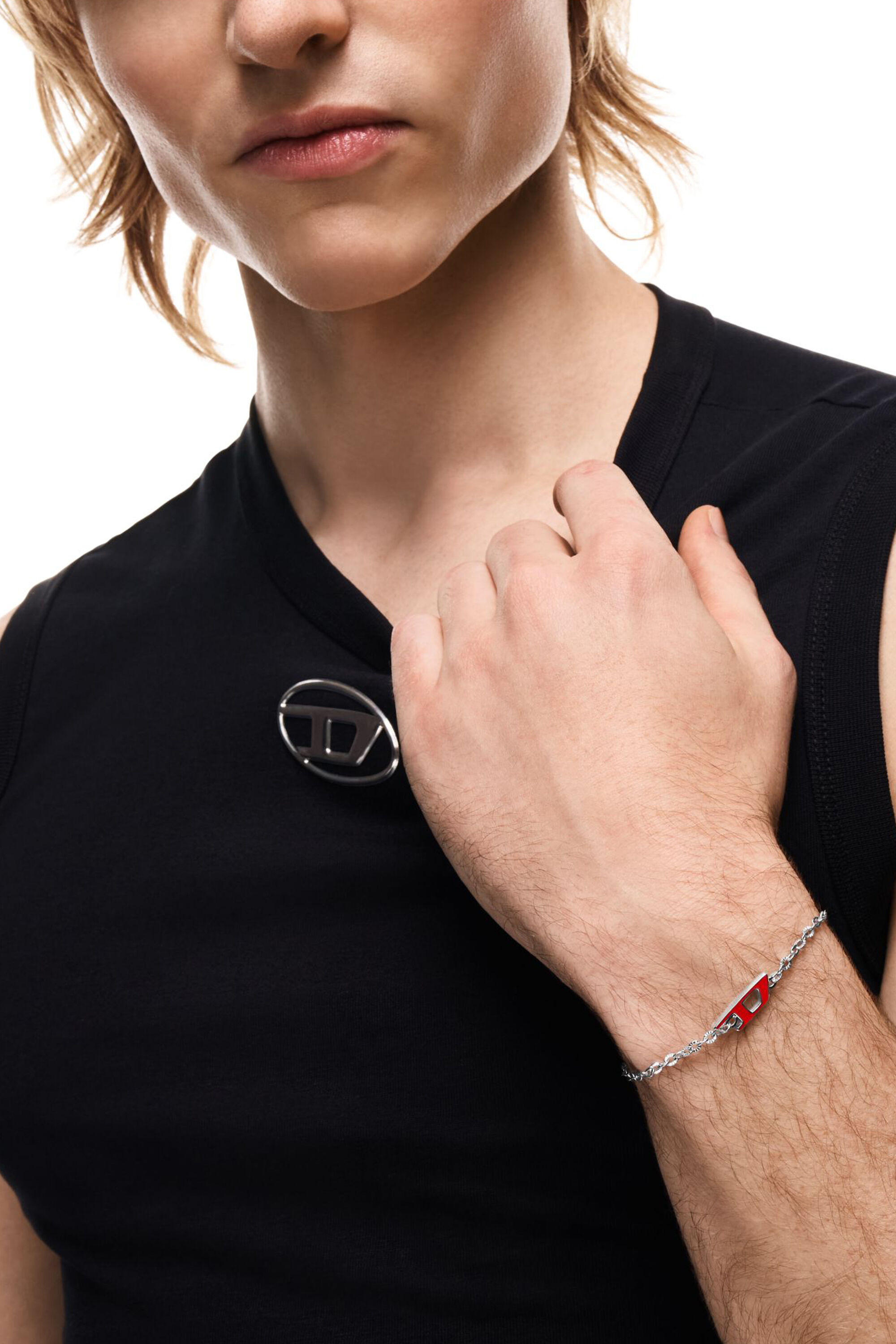 Women's Stainless steel chain bracelet | Argento | Diesel