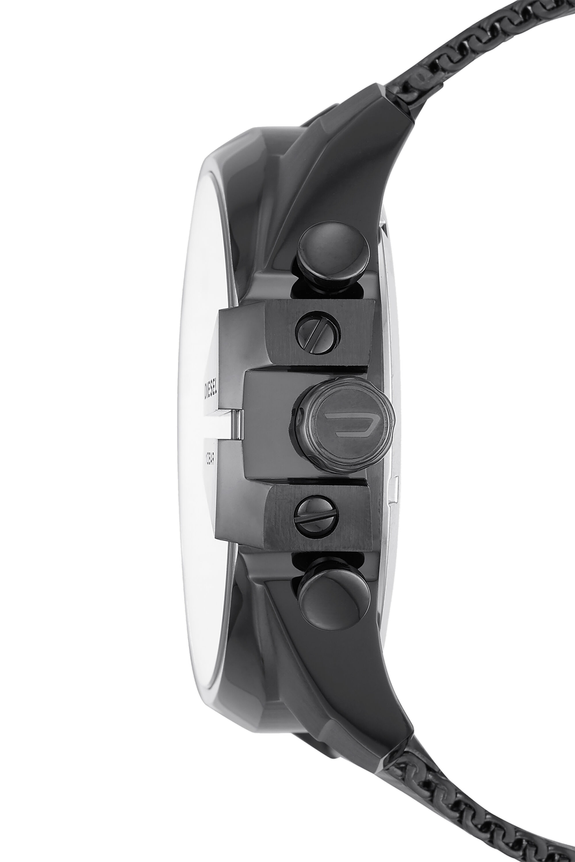 Diesel - DZ4527, Man's Mega Chief Chronograph Gunmetal Stainless Steel Watch in Black - 3