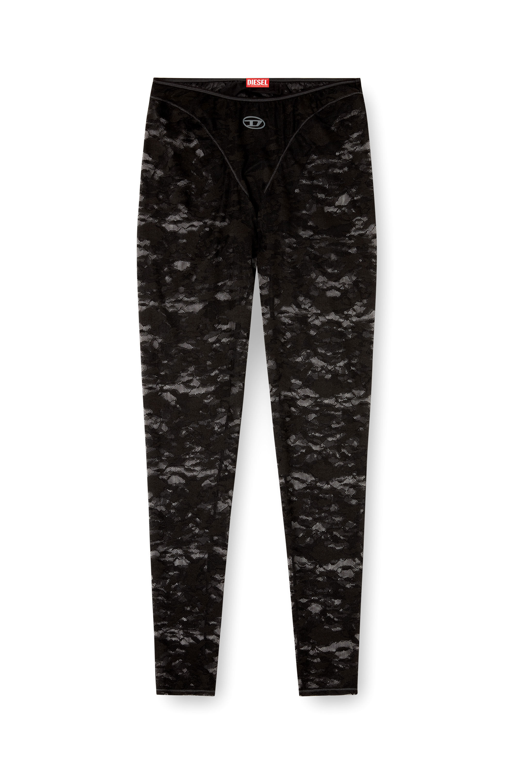 Women's Camo lace leggings | Black | Diesel