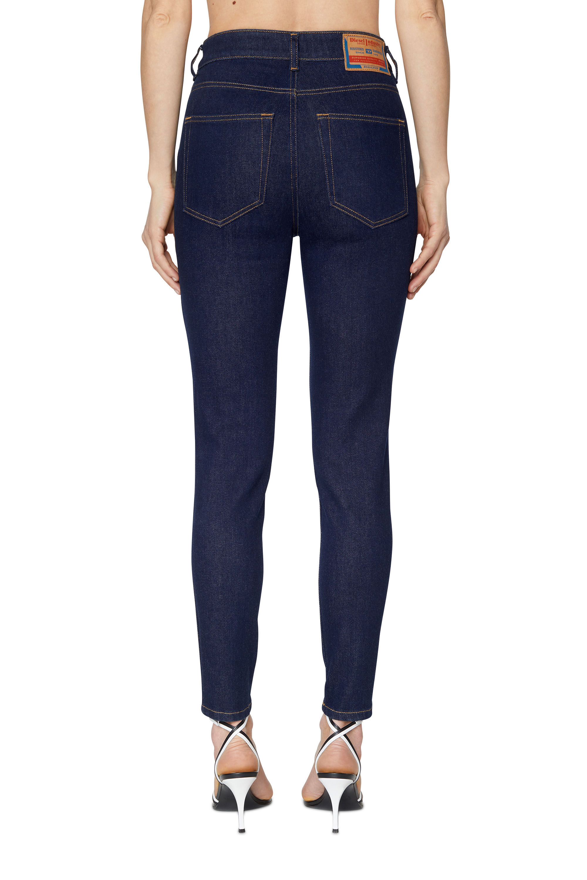 Diesel - Skinny Jeans 1984 Slandy-High Z9C18 Femme, Bleu Foncé - Image 5
