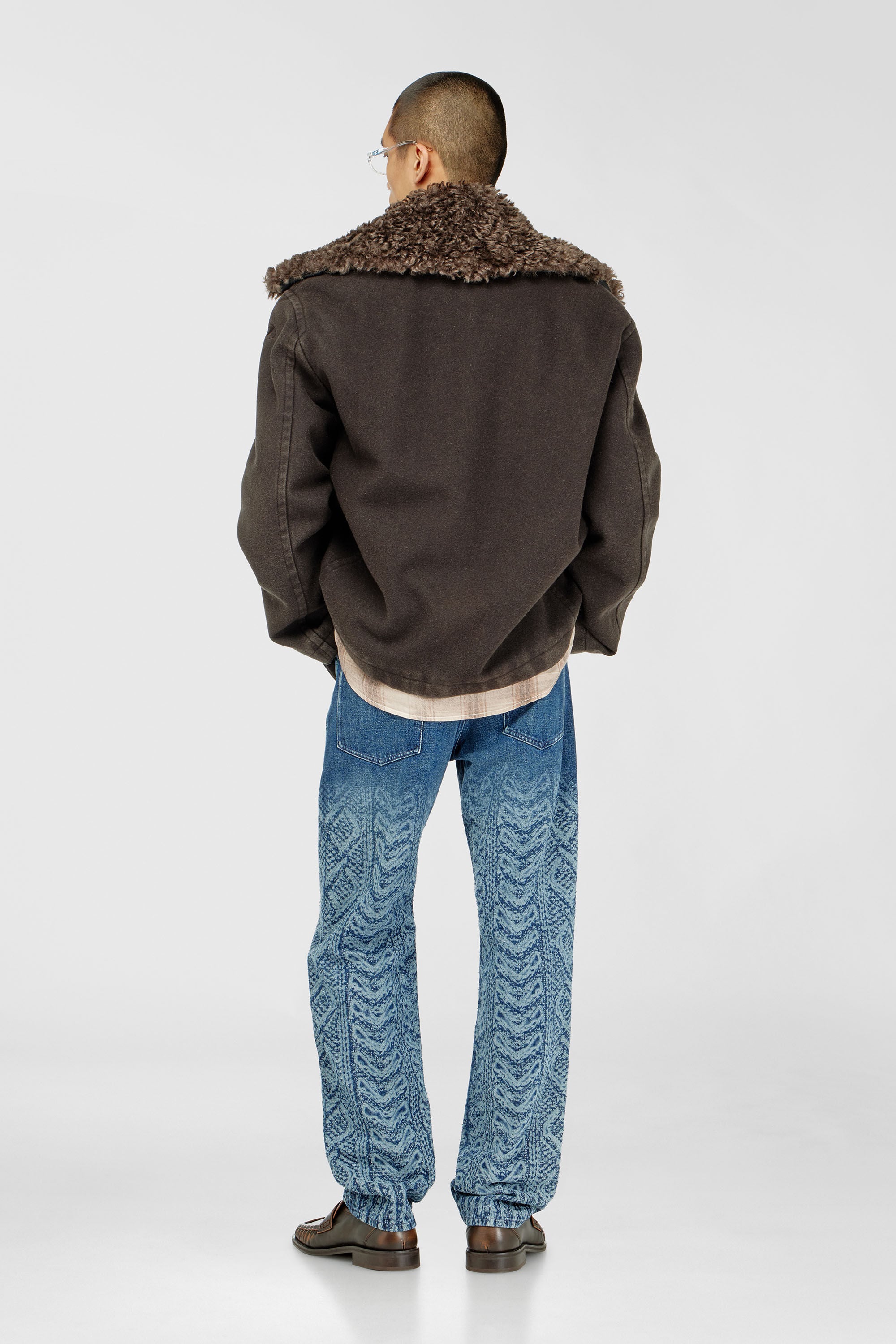 Diesel - Regular Jeans 2024 D-Macs 007EV Homme, Bleu Fonc&eacute; - Image 3