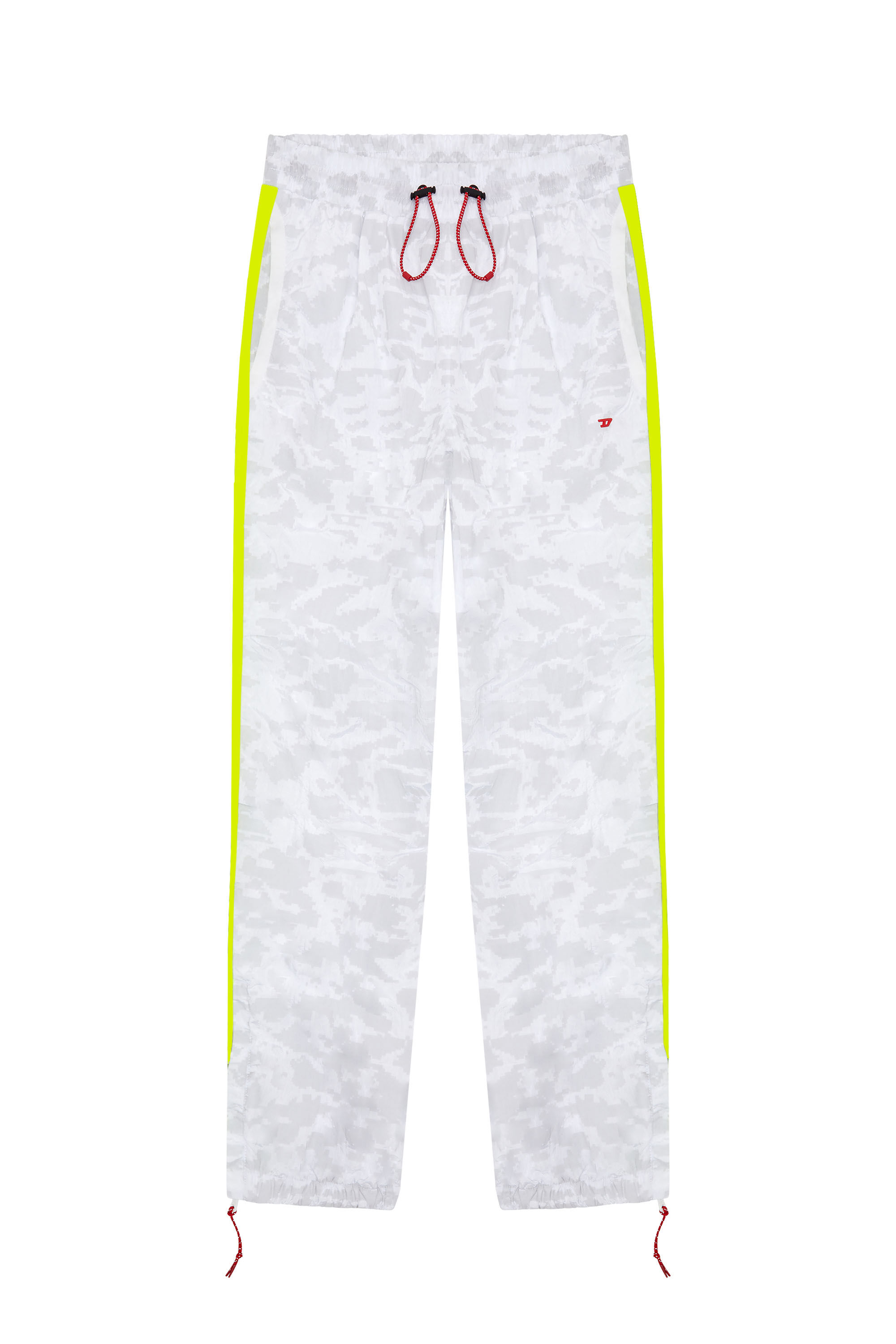 Diesel - AWWB-ELIZA-HT43, Woman's Track pants with pixelated print in Grey/Yellow - 2