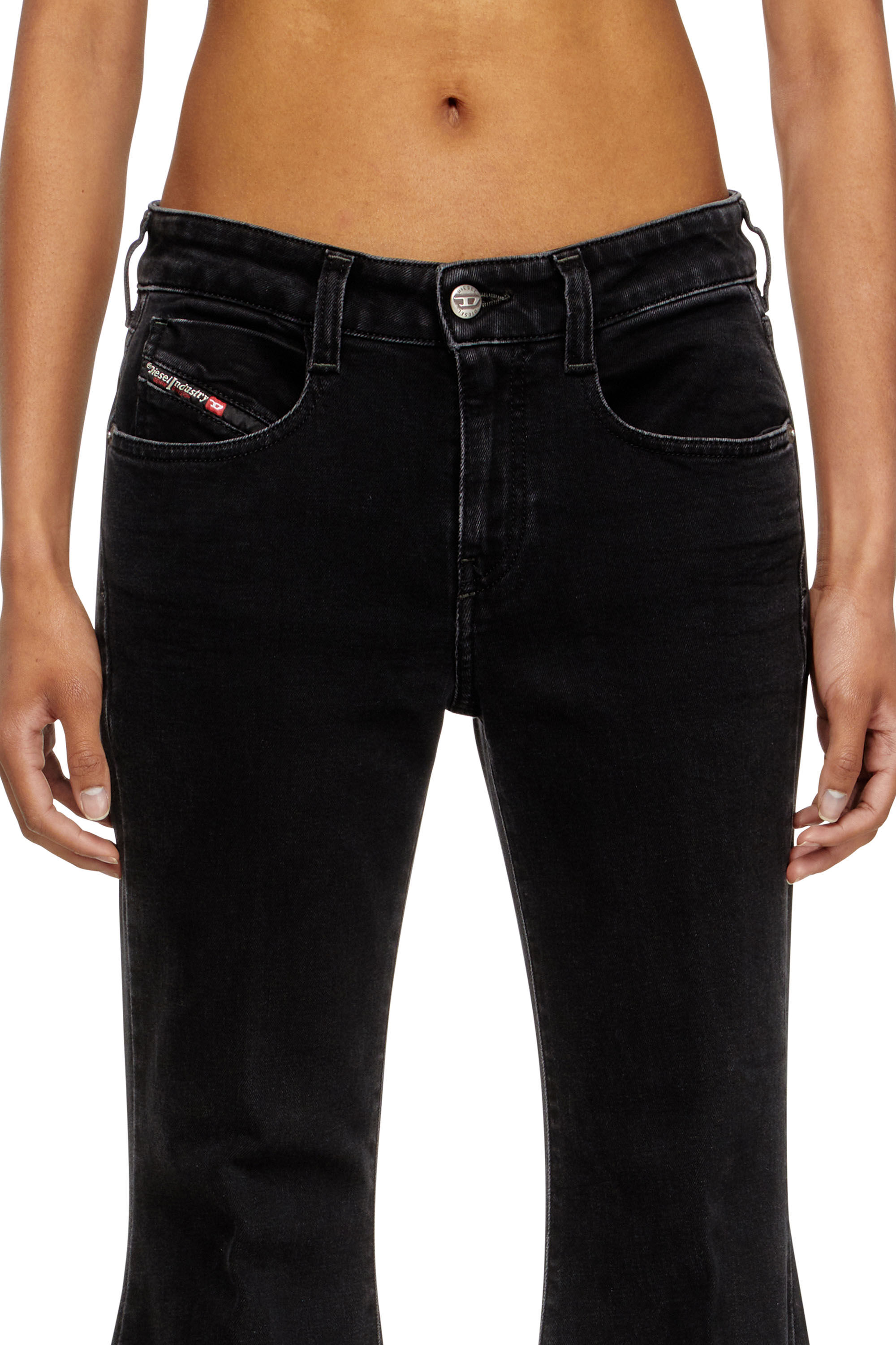 Women's Flare Jeans | Black/Dark grey | Diesel 1970 D-Bleess