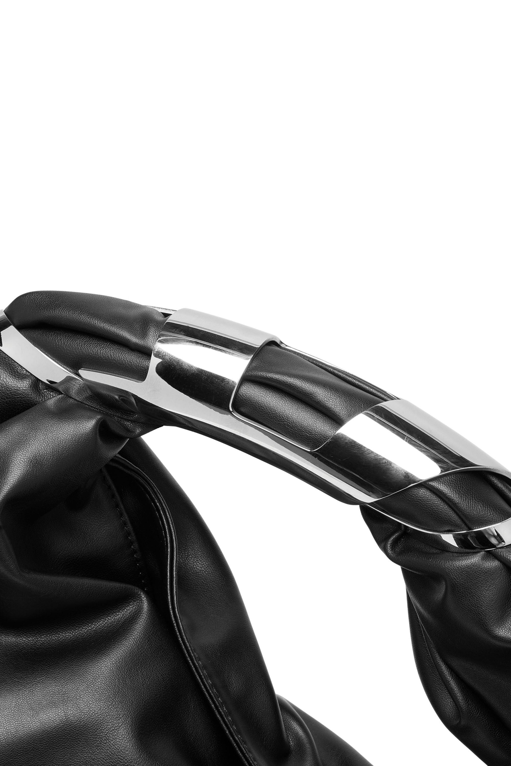 Diesel - GRAB-D HOBO S, Female's Grab-D S-Hobo bag with Oval D handle in Black - 5