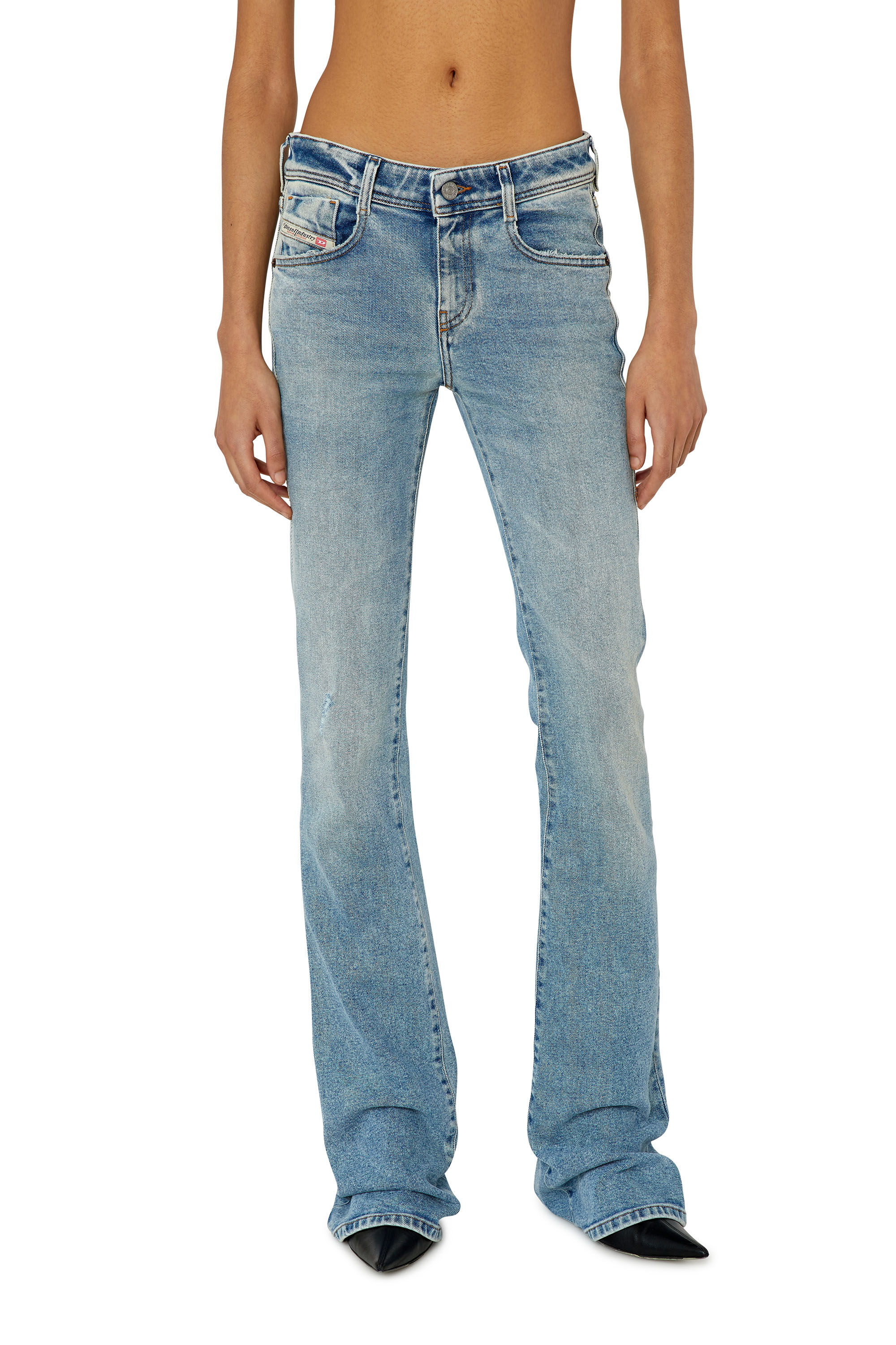 Diesel - Woman's Bootcut and Flare Jeans 1969 D-Ebbey 09E86, Light Blue - 1