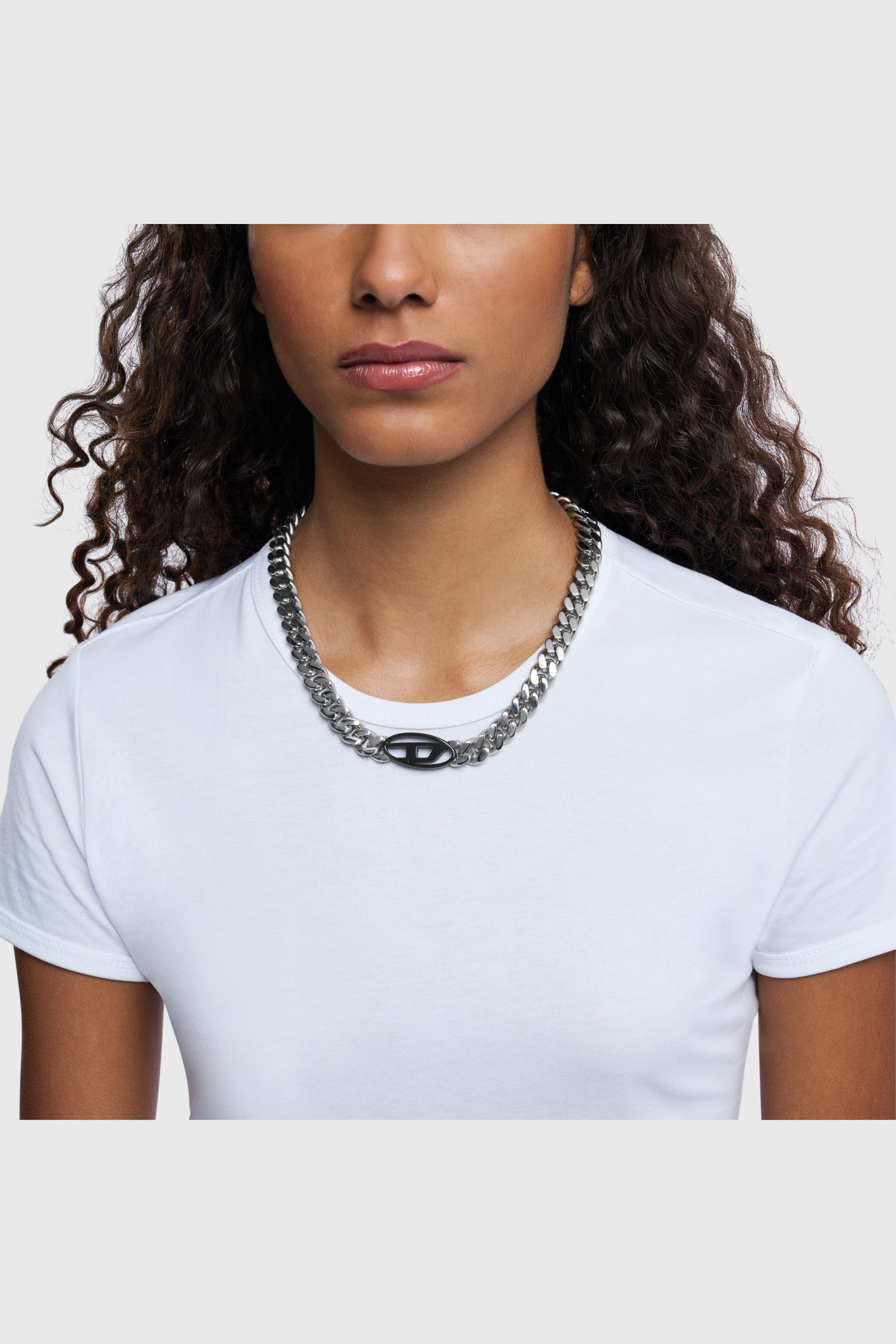 DIESEL ネックレス DX1635001 Women's Two-tone stainless steel chain necklace | Silver | Diesel