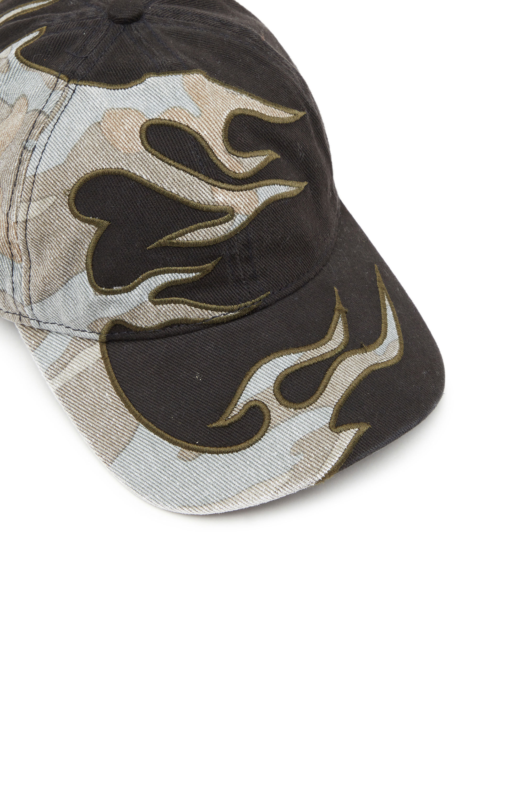 完売品 DIESEL c-Flama CAP キャップ Men's Baseball cap with camo flames | Multicolor | Diesel