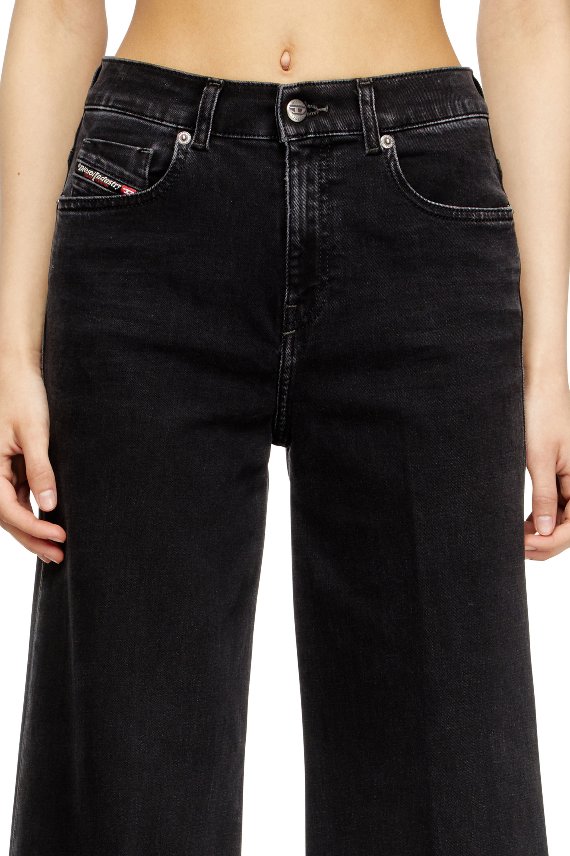 Diesel - Woman's Flare Jeans 1978 D-Akemi 09M69, Black/Dark grey - 5