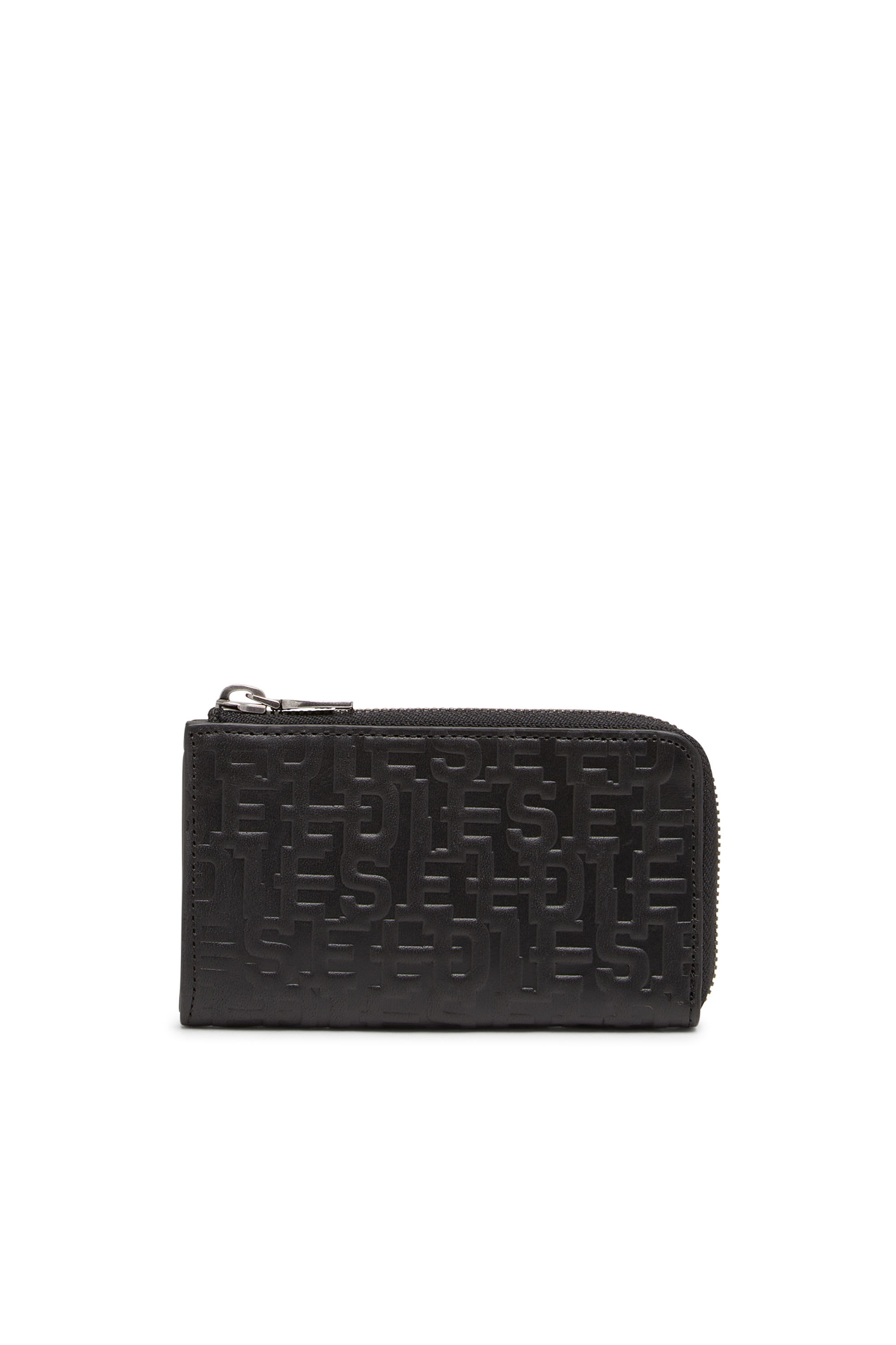 Diesel - KEY POUCH, Male's Monogram leather key holder in Black - 1