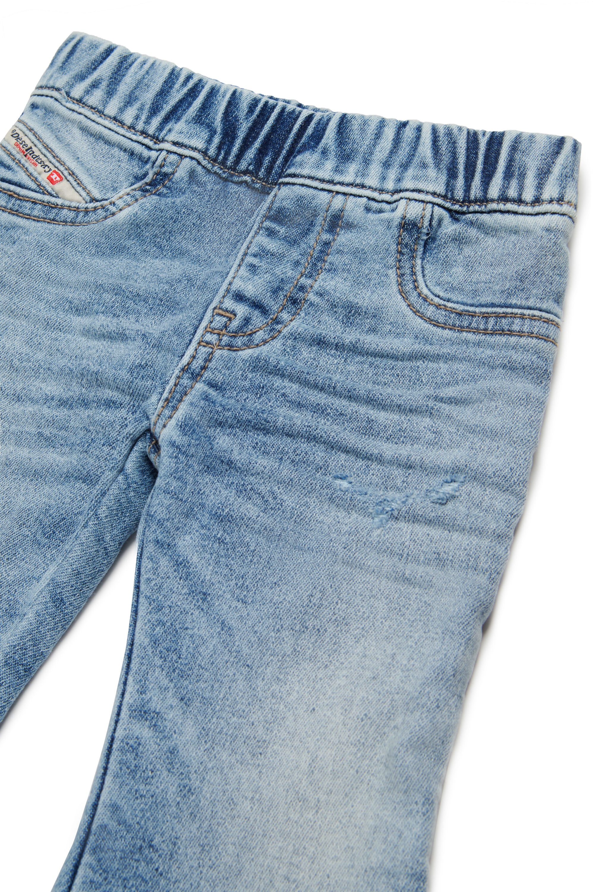 Girl's Flared pants in used-look JoggJeans | Blue | Diesel US