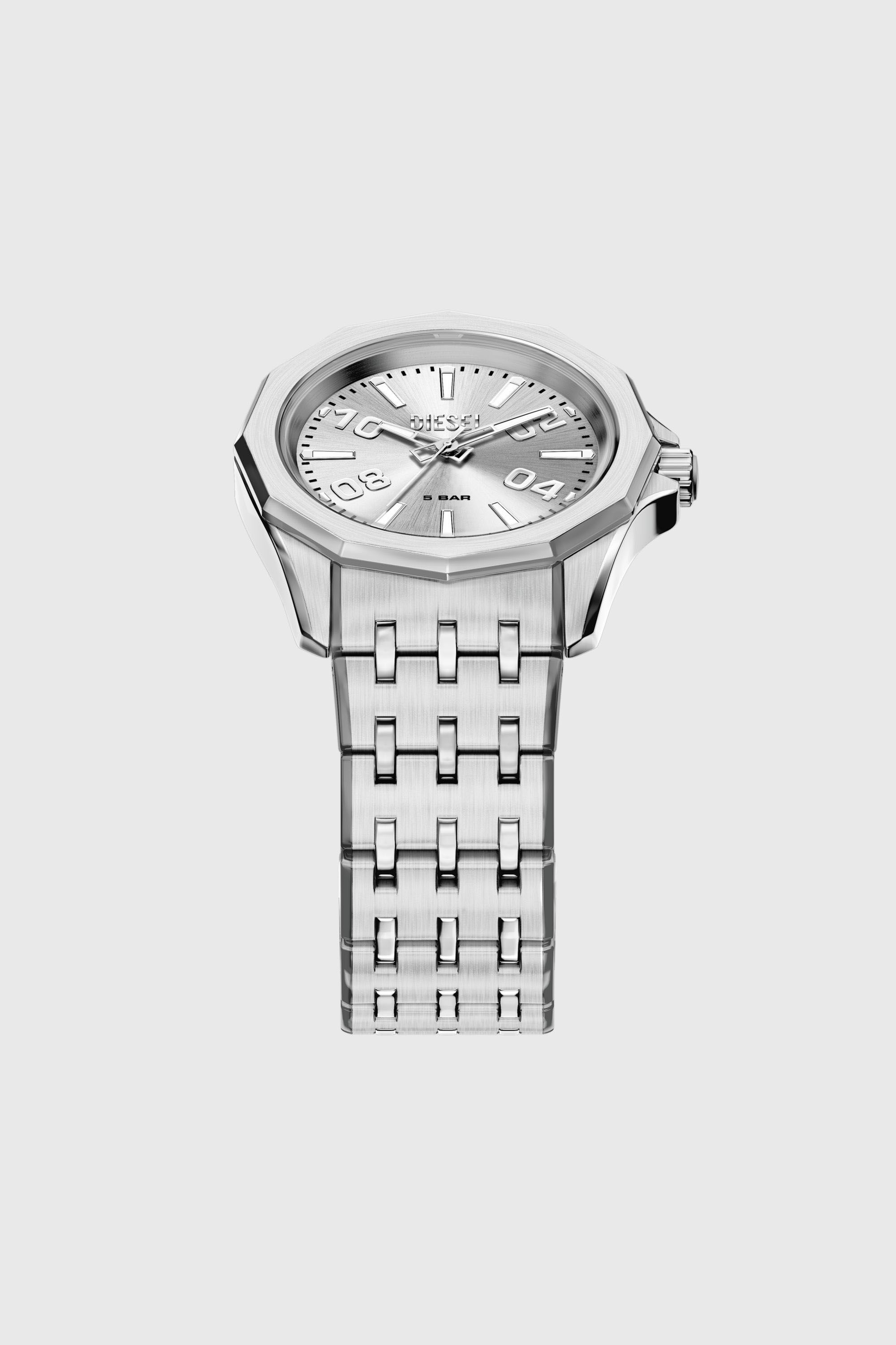 Men's Stinger stainless steel watch | Silver | Diesel MX